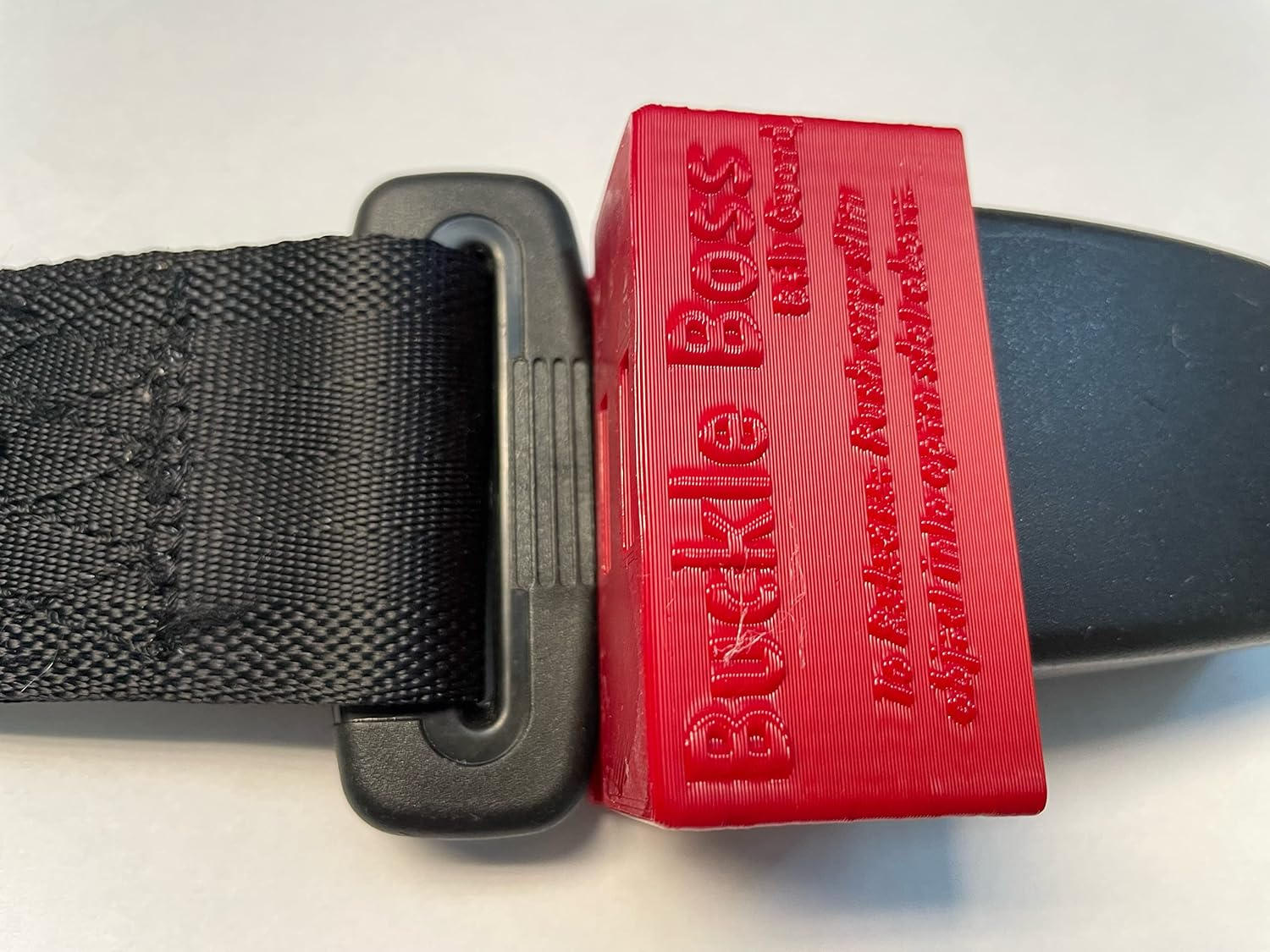 Buckle Boss Seat Belt Guard Version 2 (Black) - Blue image number 3
