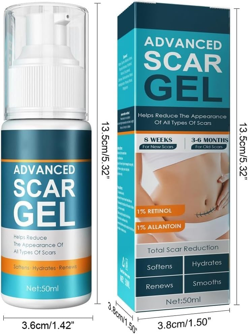 STR- Silicone Scar Removal Gel &ndash; Scar Away Cream for C-Section, Stretch Marks, Acne & Surgery &ndash; Smoothes Old & New Scars &ndash; Fast Absorbing, Hospital-Grade, Painless Formula &ndash; 1.7 Fl Oz'. image number 5