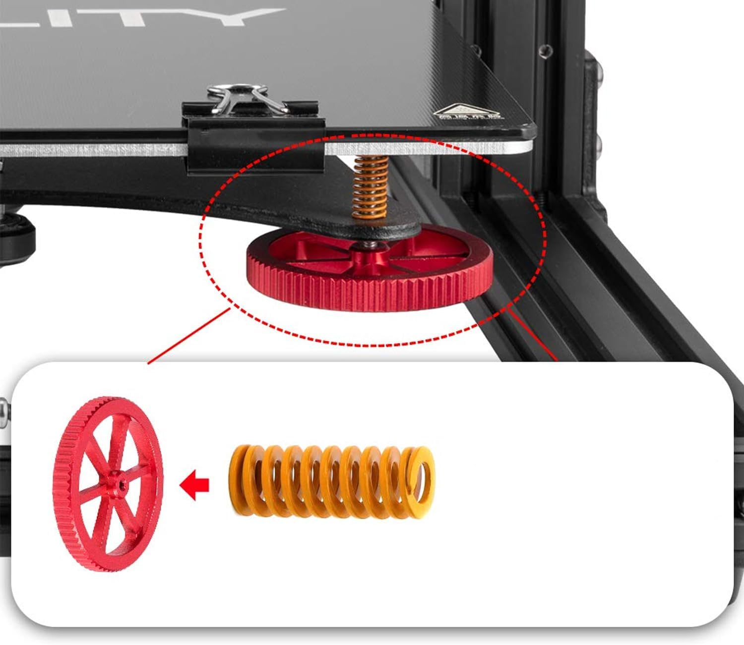 Upgraded Creality Hand Twist Leveling Nuts, 1M Capricorn XS Bowden Tubing, Tube Cutter, Hot Bed Die Springs for Ender 3/3 Pro, Ender 5/5 Plus, CR-10, CR10S/10S Pro, CR 20 3D Printer image number 3