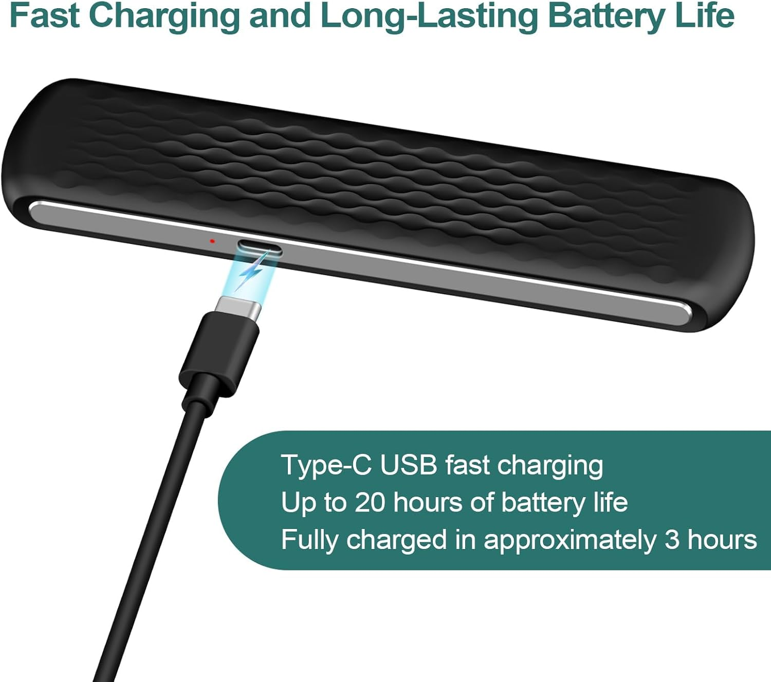 Pillow Speaker Bone Conduction Stereo, Mini Portable Bluetooth Sleep Headphones for Deep Sleeping, Insomnia White Noise Machine for Side Sleepers-Black image number 3