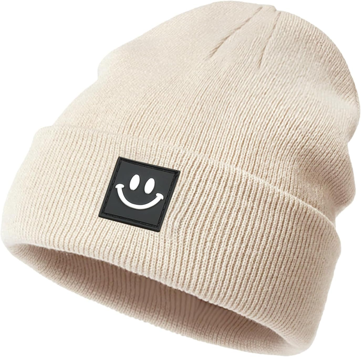Viiotu Smile Men Beanie, Beanie Hats for Women Warm, Mens Beanie Soft Unisex Knit Hat Beanie for Winter