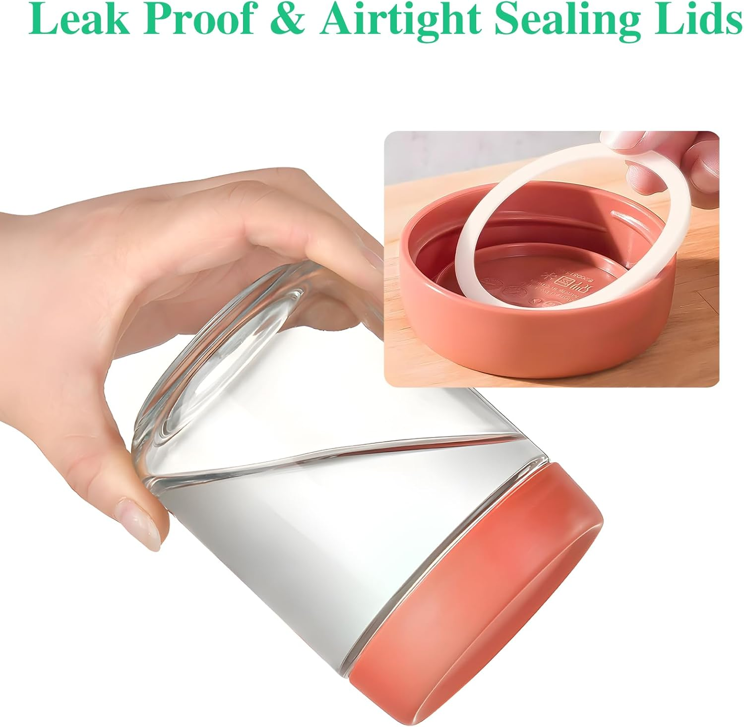 8 Pcs 480Ml/16Oz Overnight Oats Container Glass Jar with Lids, Meal Prep Food Storage Glass Containers, Wide Mouth Overnight Oats Mason Jars for Snacks Yogurt Chia Pudding Cereal Breakfast image number 6