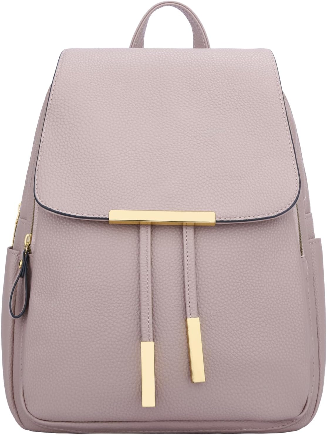 KKXIU Quilted Trendy Leather Backpack Purse for Women Teen Girls Ladies Shoulder Travel Daypacks Bags image number 3