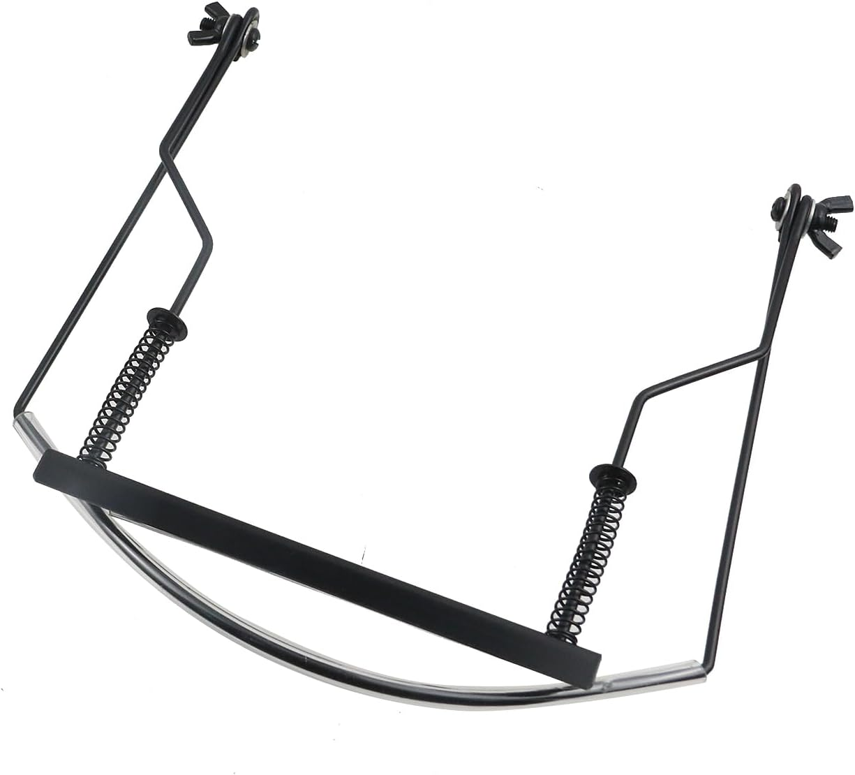 Geesatis Harmonica Holder 10 Hole Harmonica Neck Stand Bracket Metal Adjustable Harmonica Neck Holder Stand, 1 Pcs image number 1