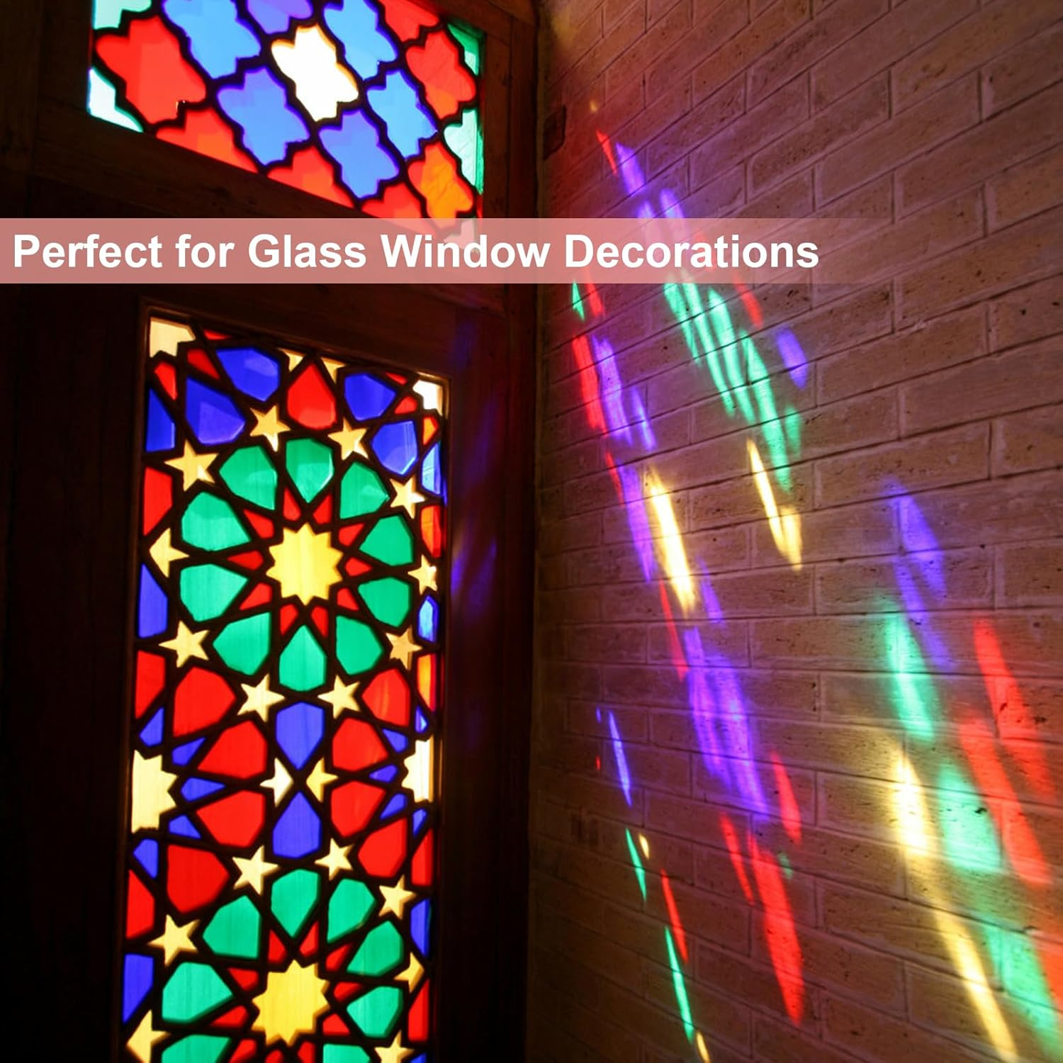 120 Pcs Cellophane Paper, Colored Cellophane Sheets, Colored Plastic Sheets, Colored Transparent Cellophane Wrap, Cello Sheets for Candy, DIY Arts Crafts Decorations(7.5 X 7.5 Inch) image number 1