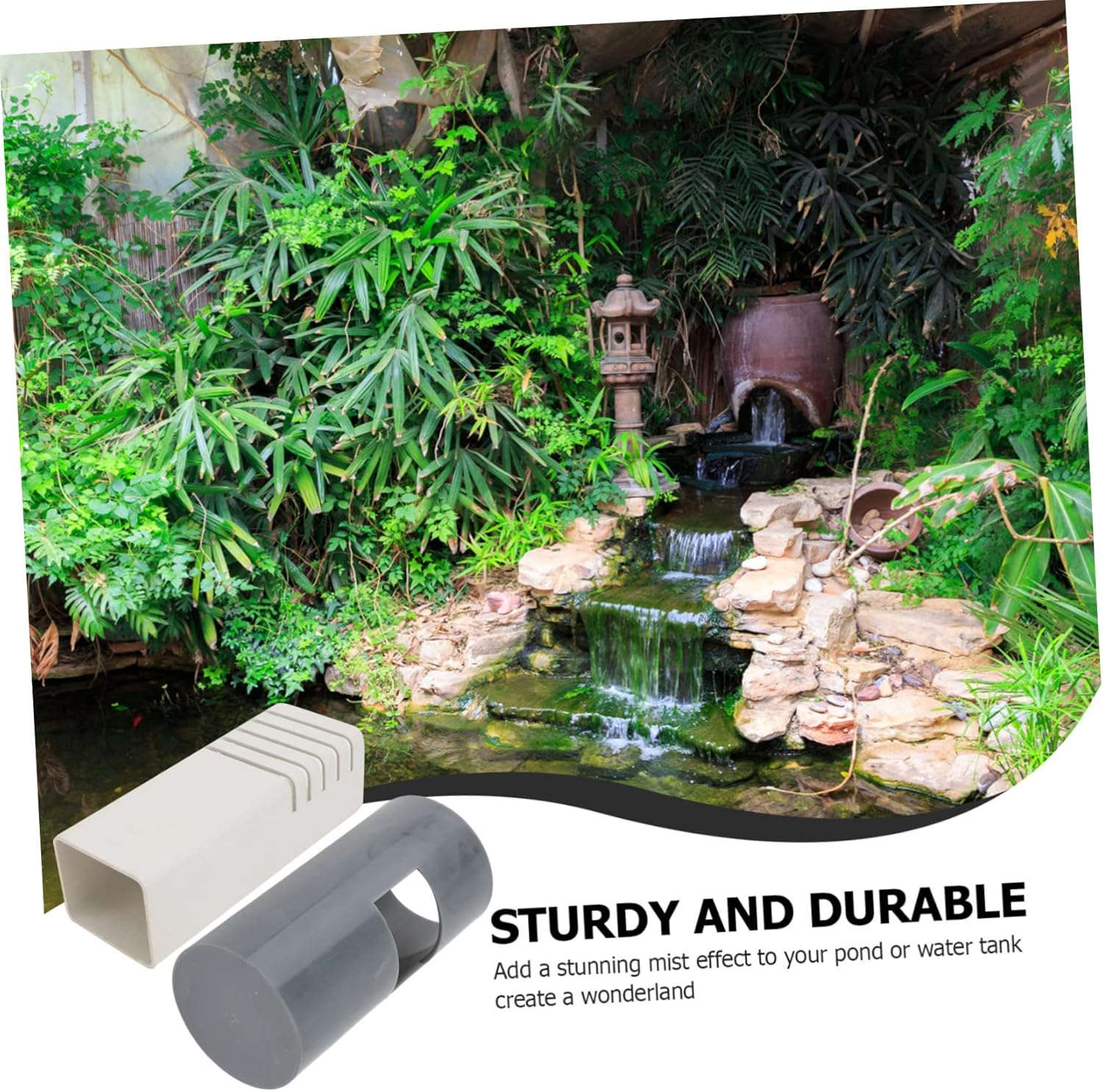 Happyyami 1Set Maker Atomizer Machine for Fountain and Humidifier with Design for Rockery and Bonsai Easy to Install and Operate Creates Stunning Fog Effect image number 2