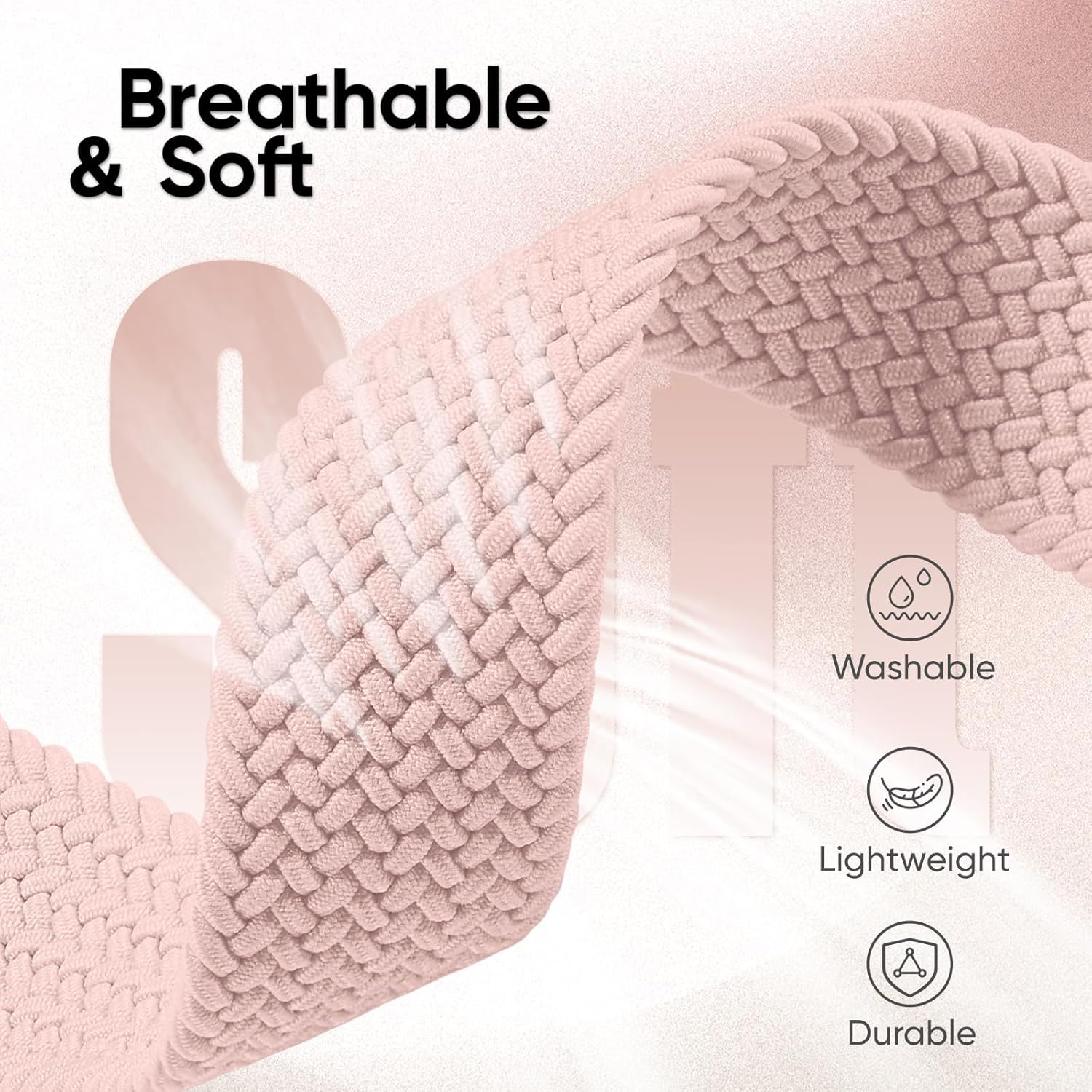 4 Pack Braided Stretchy Band with Magnetic Clasp Compatible with Apple Watch Bands 38Mm 40Mm 41Mm 42Mm 44Mm 45Mm 46Mm 49Mm Women Men,Elastic Nylon Sport Solo Loop for Iwatch Series 10 9 8 7 6 5 4 3 Ultra SE image number 6