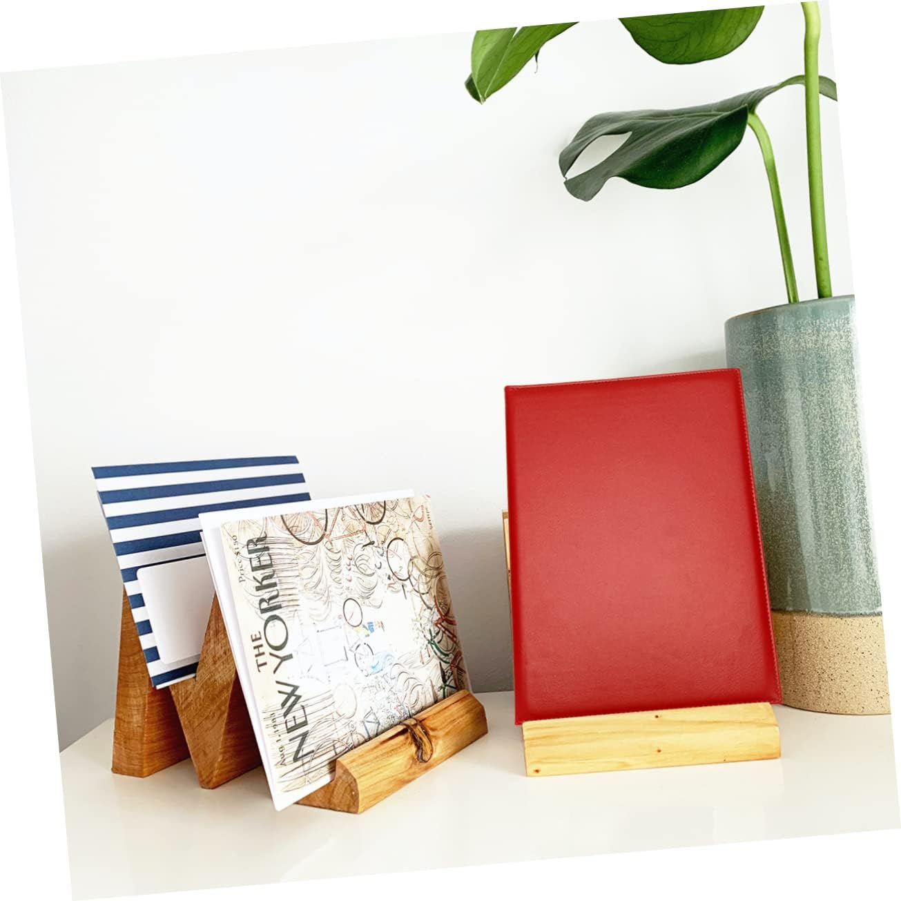 STOBOK A4 Red Leather Certificate Cover Blank Folder Protective Case for Diplomas Business Awards Office Documents image number 5