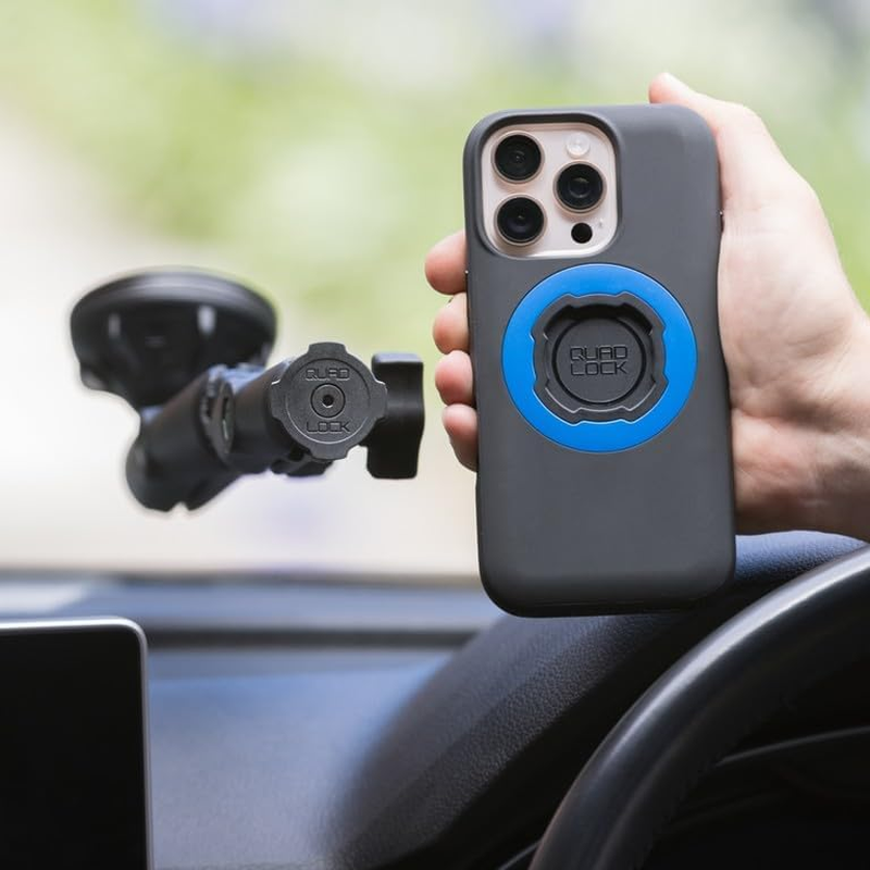 Quad Lock 1" Ball Top Cap Phone Mount Adapter Cases, Compatible with RAM 1" Socket Arms for Car, Truck or RV.