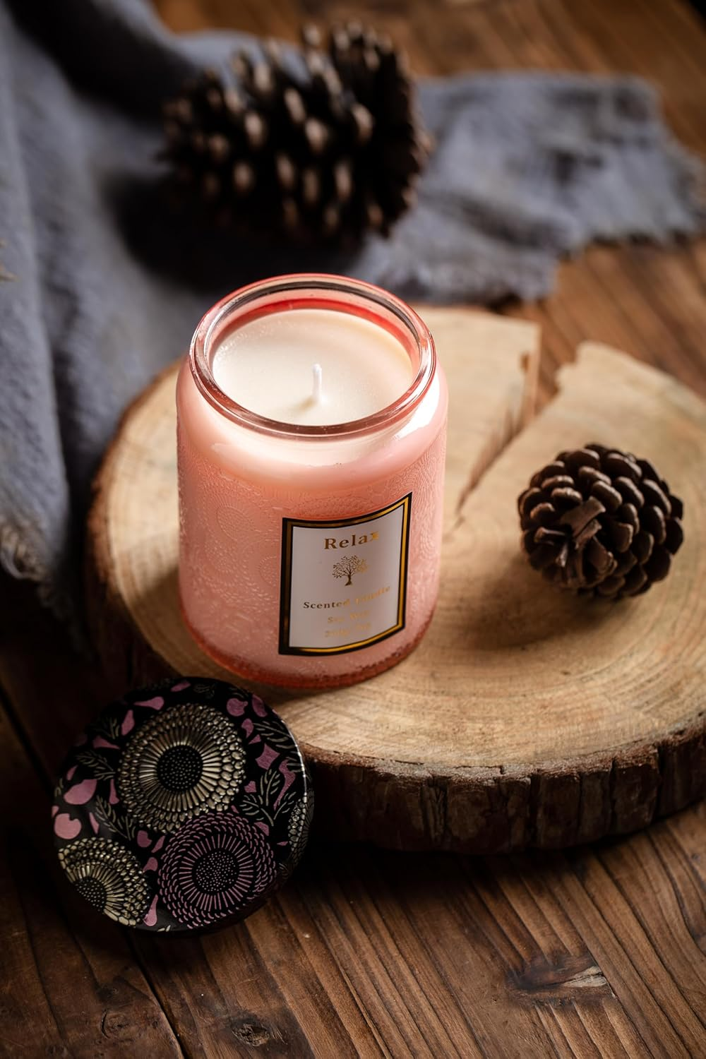 KERLJO Women Scented Candle - Mix Berry Aromatherapy Candles - Pure Natural Soy Wax Candle for Stress Relief and House Warming Gift image number 5