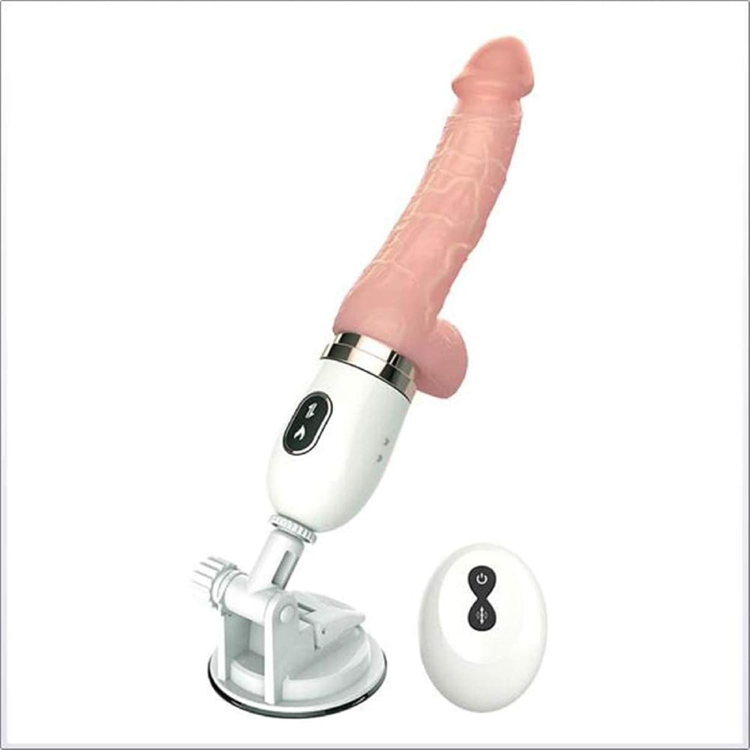 Realistic Thrusting + Rotating Dildo Remote Control Sex Machine G Spot Vibrator with Suction Cup for Hands-Free, Rechargeable Heating Automatic Sex Machine with Auto Trusting & Vibrating Modes Stimulation Women Adult Sex Toy image number 4
