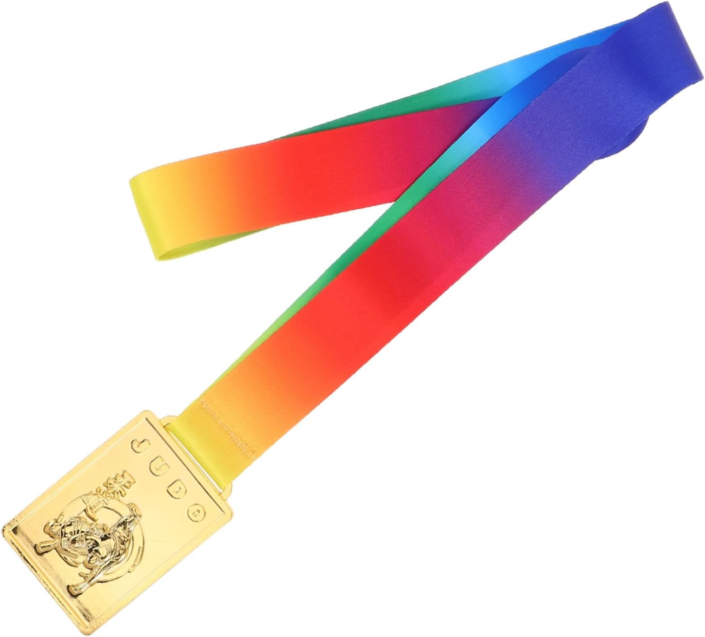Alasum Gold Judo Medal for Martial Arts Competitions Durable Medal with Neck Ribbon Participation Award for Students and Versatile Recognition for School Events