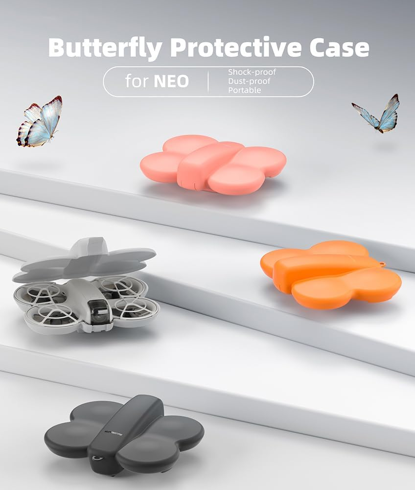 Lokyoyo Portable Travel Butterfly Protective Case for DJI Neo Drone, Mini Storage Box, Compact Storage Bag for DJI Neo, Anti-Collision and Scratch-Resistant Portable Accessories image number 5
