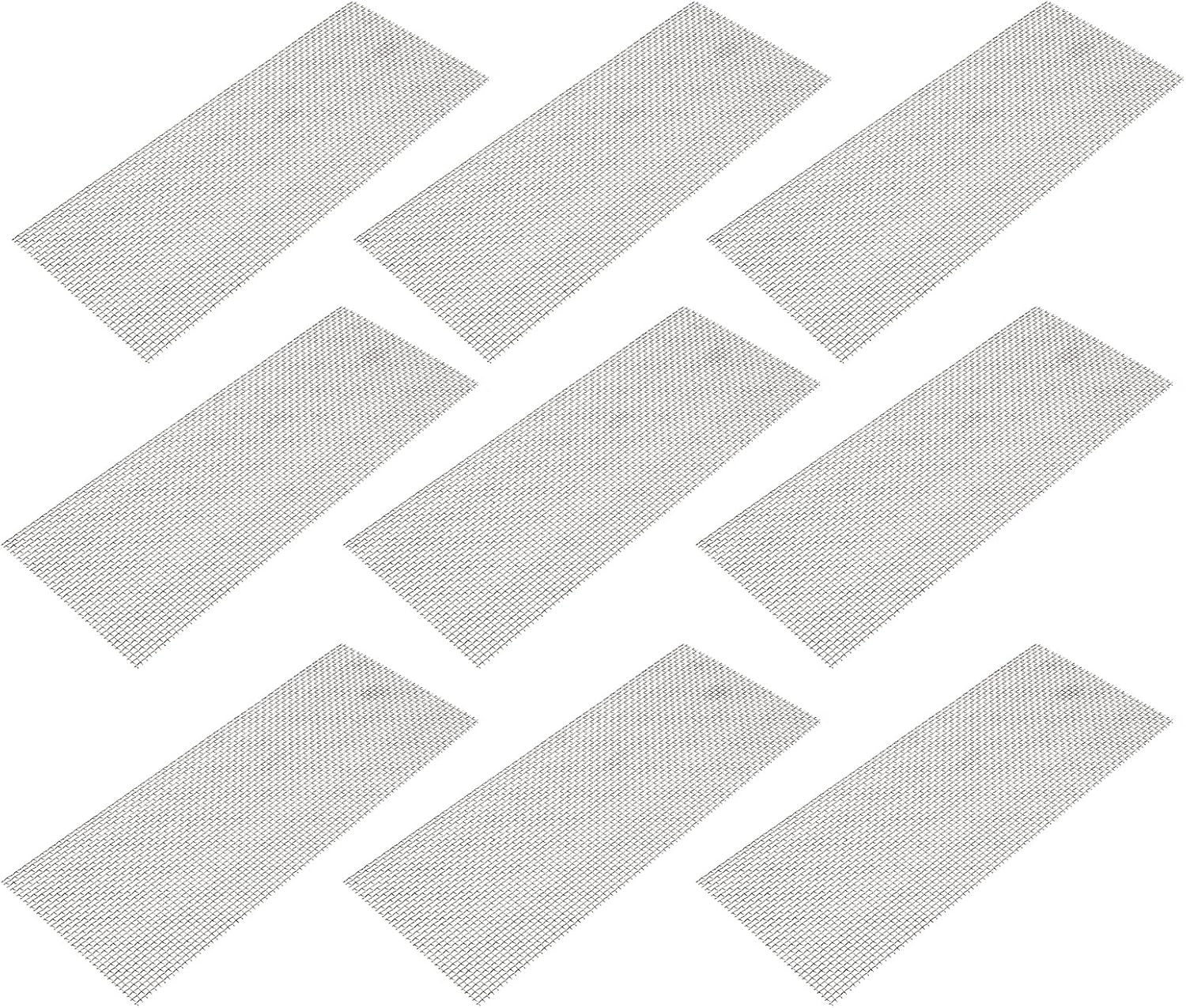 ULTECHNOVO Aquatic Plant Grid Aquarium Mat Made of Wire Mesh Live Plant Moss Wall Aquarium Plants Net Wall Grid Fish Tank Wire Mesh Pad Stainless Steel Aquarium Artificial Pack of 10 image number 3