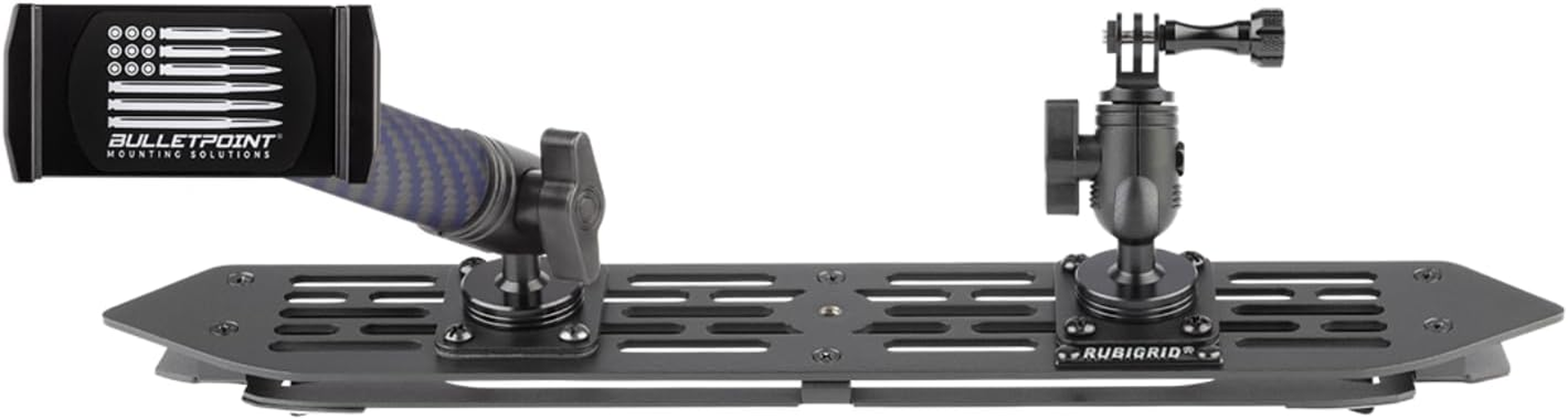 Bulletpoint Rubigrid Dash Mount Platform Phone Holder for 2018+ Wrangler JL (NOT 4Xe) + 2020+ Gladiator - Jeep Compatible Multi-Device Mount image number 1