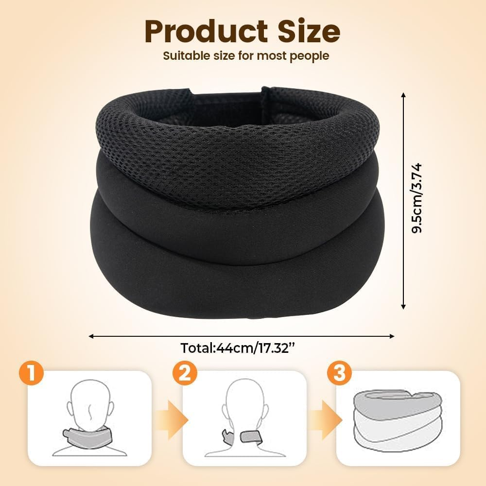 Upgraded Neck Support for Snoring, 2025 New Cervical Collar Adjustable Three-Stage Neck Brace for Sleeping, Necksupport No More Snoring, Soft Foam Cervical Collar, Ergonomic Design image number 1