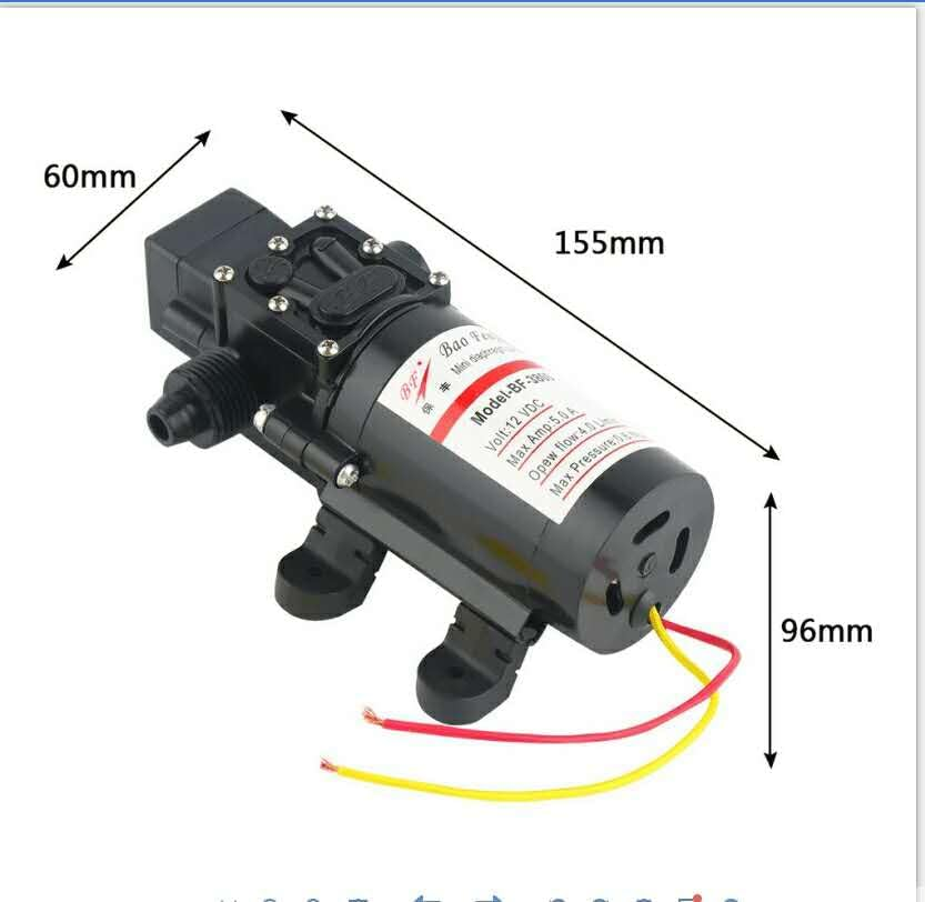 ZONADA 12V High Pressure Diaphragm Water Pump 100PSI Self Priming for RV Caravan Boat Marine Applications image number 3