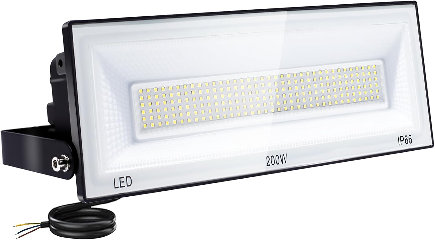 LED Flood Light Outdoor 200W, 2 Pack 20000LM IP66 Waterproof LED Work Light 6500K Cool White Floodlight Spotlights, Outdoor Security Light for Warehouse Garden Garage Yard image number 3