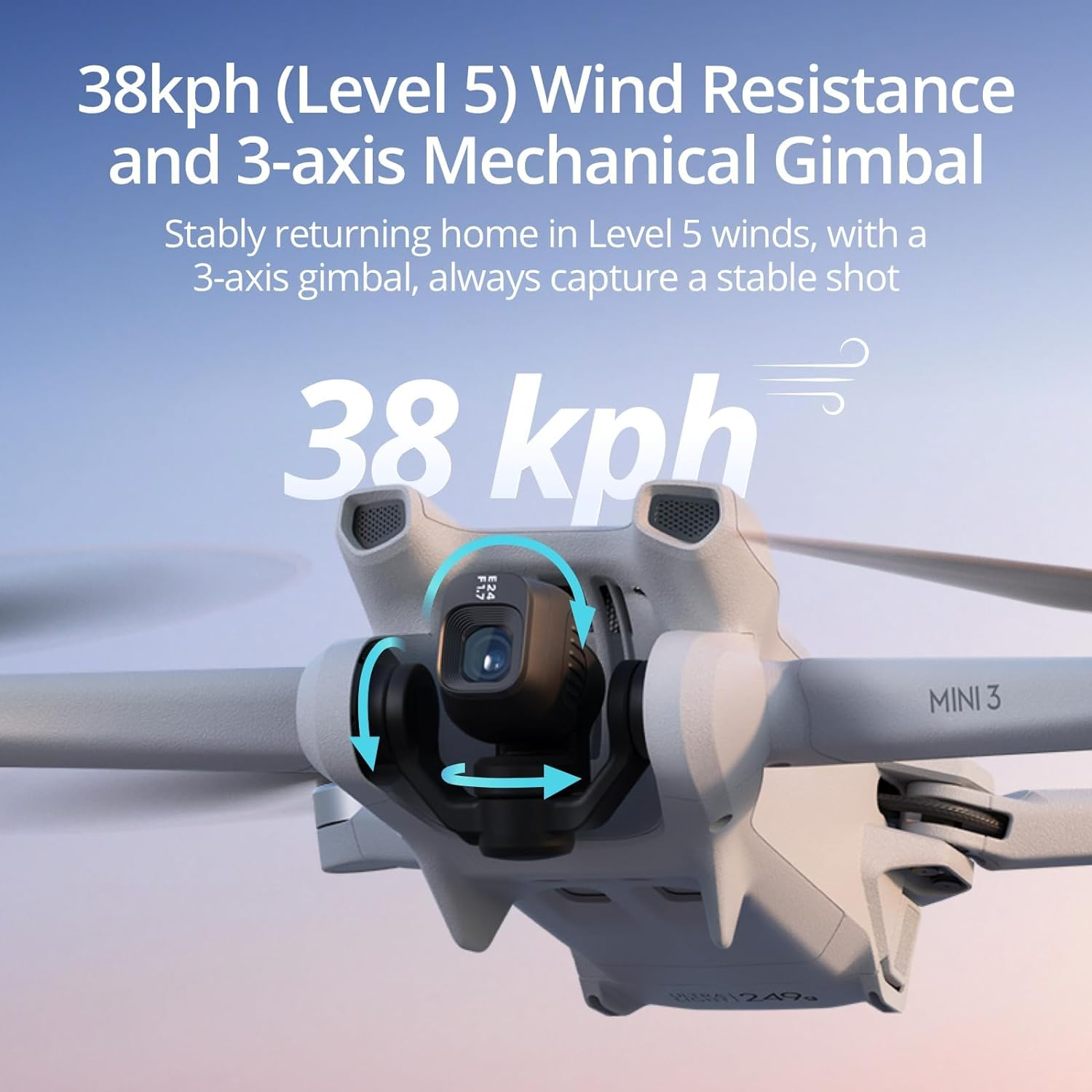 DJI Mini 3 Fly More Combo plus (DJI RC), Lightweight 3X Mechanical Gimbal Mini Camera Drone with 4K HDR Video, 3 Batteries, up to 32800Ft (10Km) Video Transmission, True Vertical Shooting image number 3