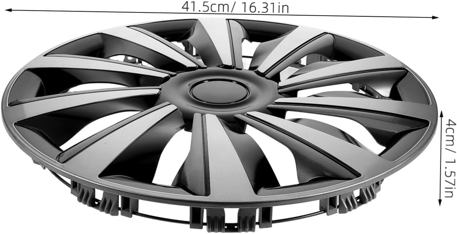 CIYODO Wheel Center Hub Covers Silver Grey Stylish Car Wheel Hubcap Protector and Easy Installation Enhances Vehicle Aesthetics and Durability