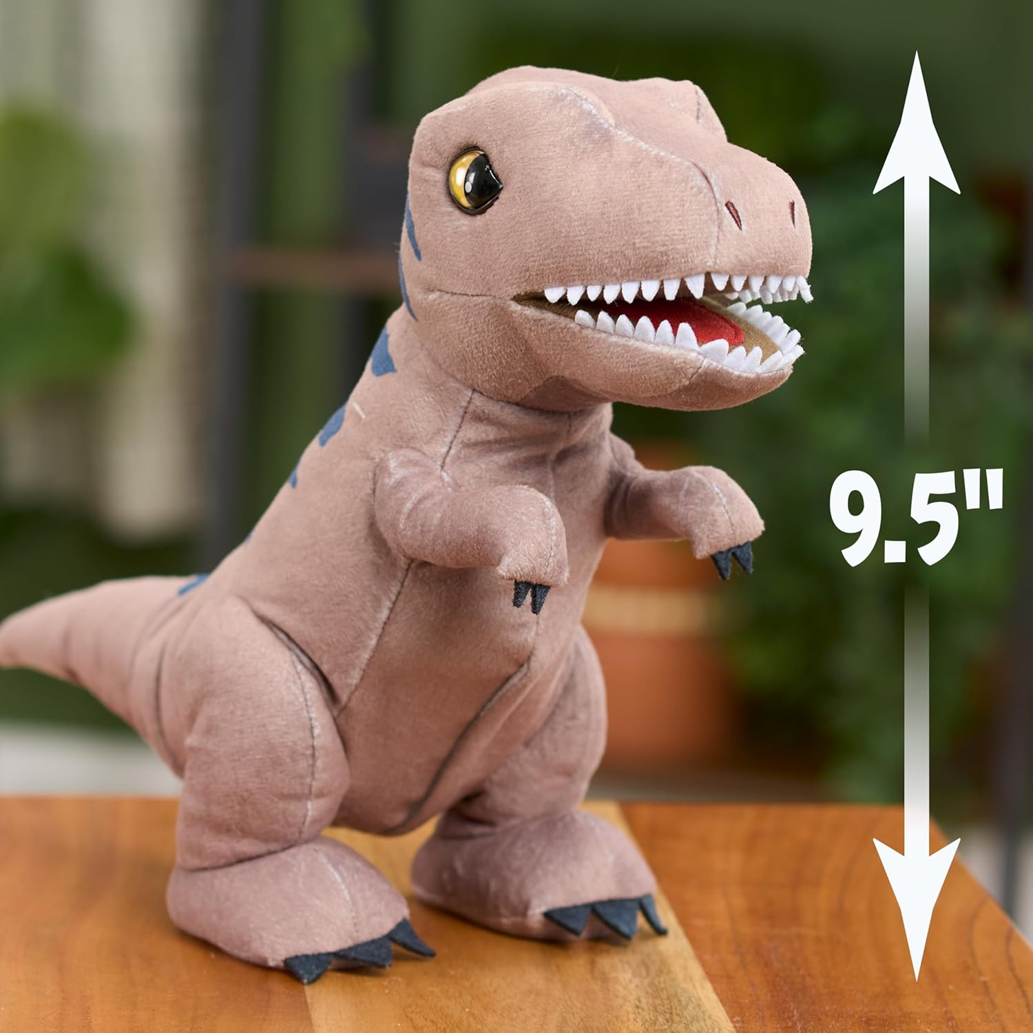 Jurassic World Rebirth Roaring T. Rex, 10.5 Inch Interactive Plush Dinosaur Toy, Boys and Girls Ages 3 and Up image number 2
