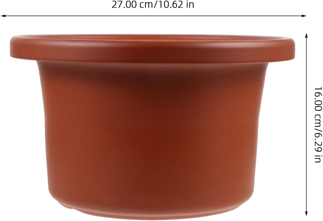 Ipetboom Slow Cooker Ceramic Insert Liner 4.5L Red Clay Pot Replacement, Reusable Kitchen Pot Insert for Daily Use Cooking and Slow Cooker Accessories image number 5