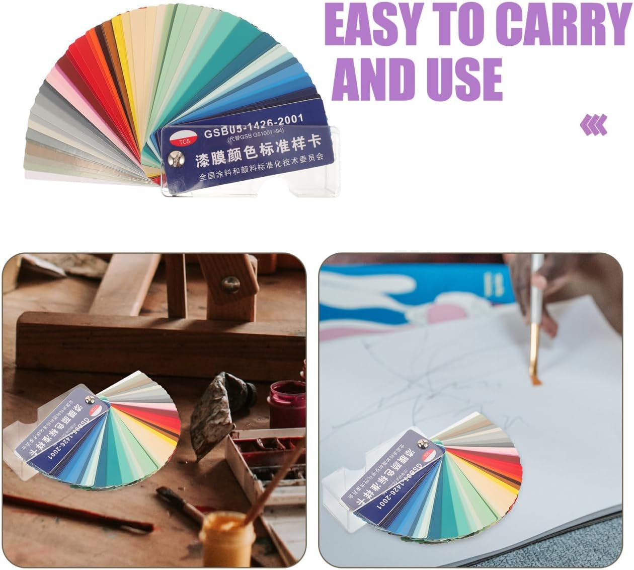 Gadpiparty 1 Set Paint Sample Cards Paint Color Cards Standard Color Floor Sample image number 5