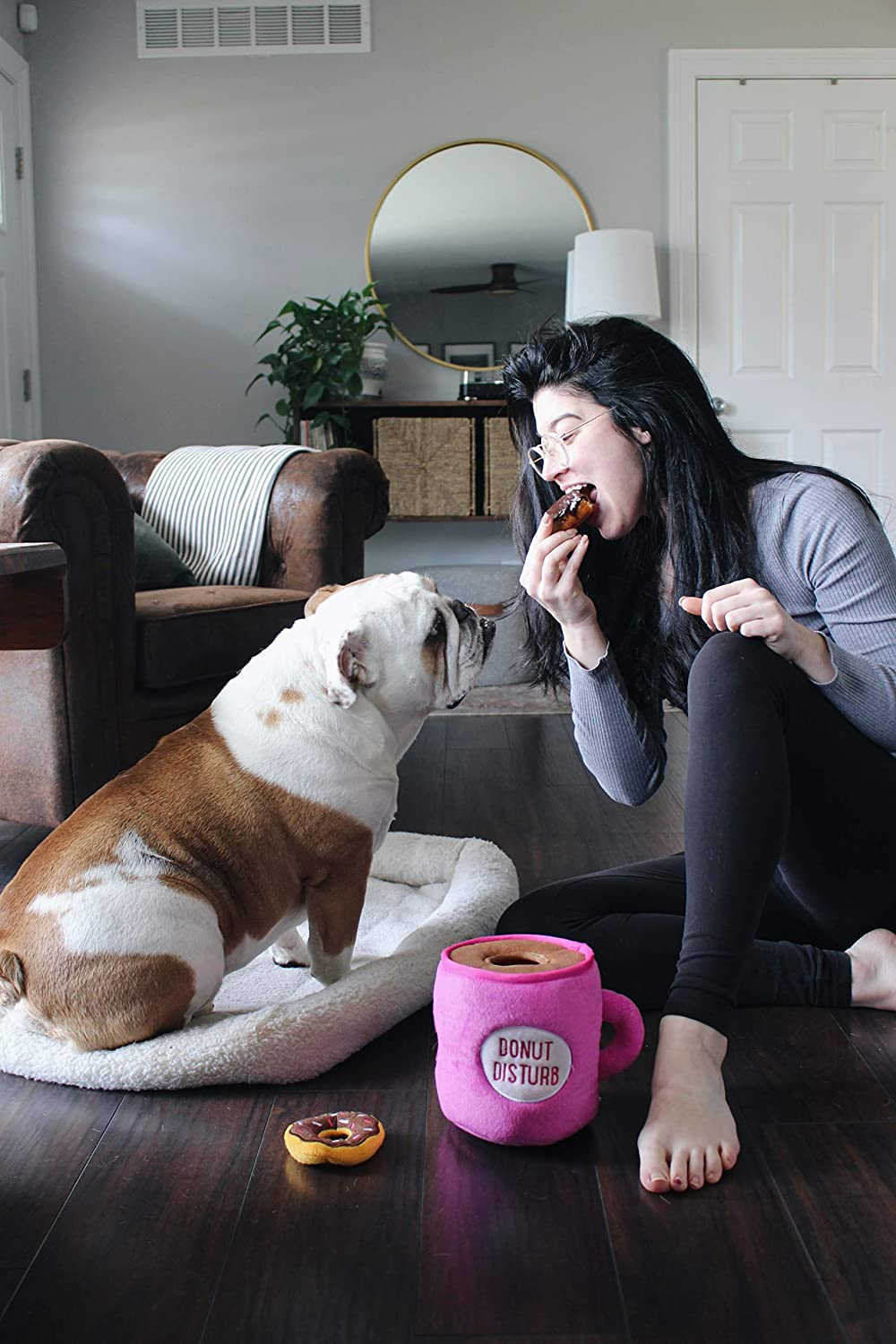 Zippypaws Plush Dog Squeaker Toy, Coffee and Donutz, 1 Count (Pack of 1), ZP866 image number 3