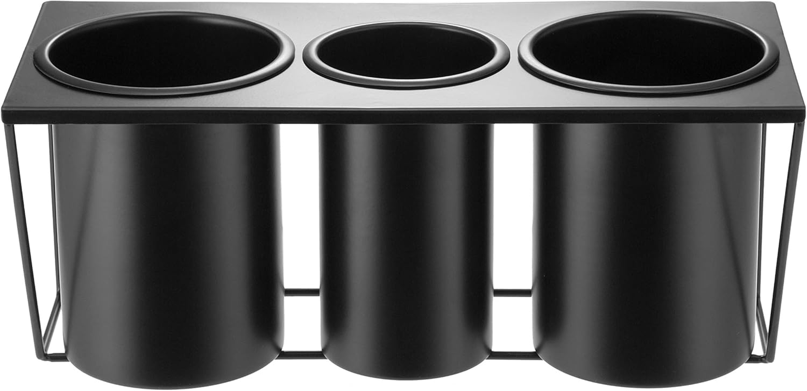 J JACKCUBE DESIGN Hair Dryer Holder Hair Styling Product Care Tool Organizer Bath Supplies Accessories Tray Stand Storage Bathroom Steel Hair Dryer Holder(Black) MK470B image number 2