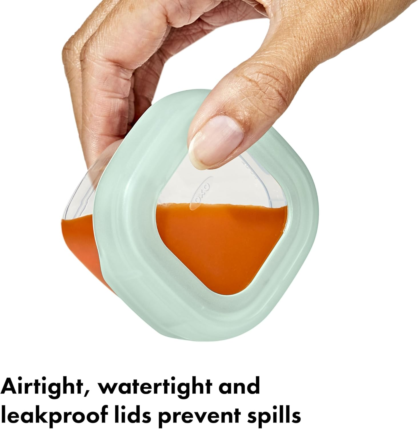 OXO Tot Opal Baby Food Storage Containers, 60Ml - Bpa-Free Baby Freezer Food Containers with Airtight Lids - Stackable Tray for Baby Pur&eacute;e - Weaning & Meal Prep image number 5