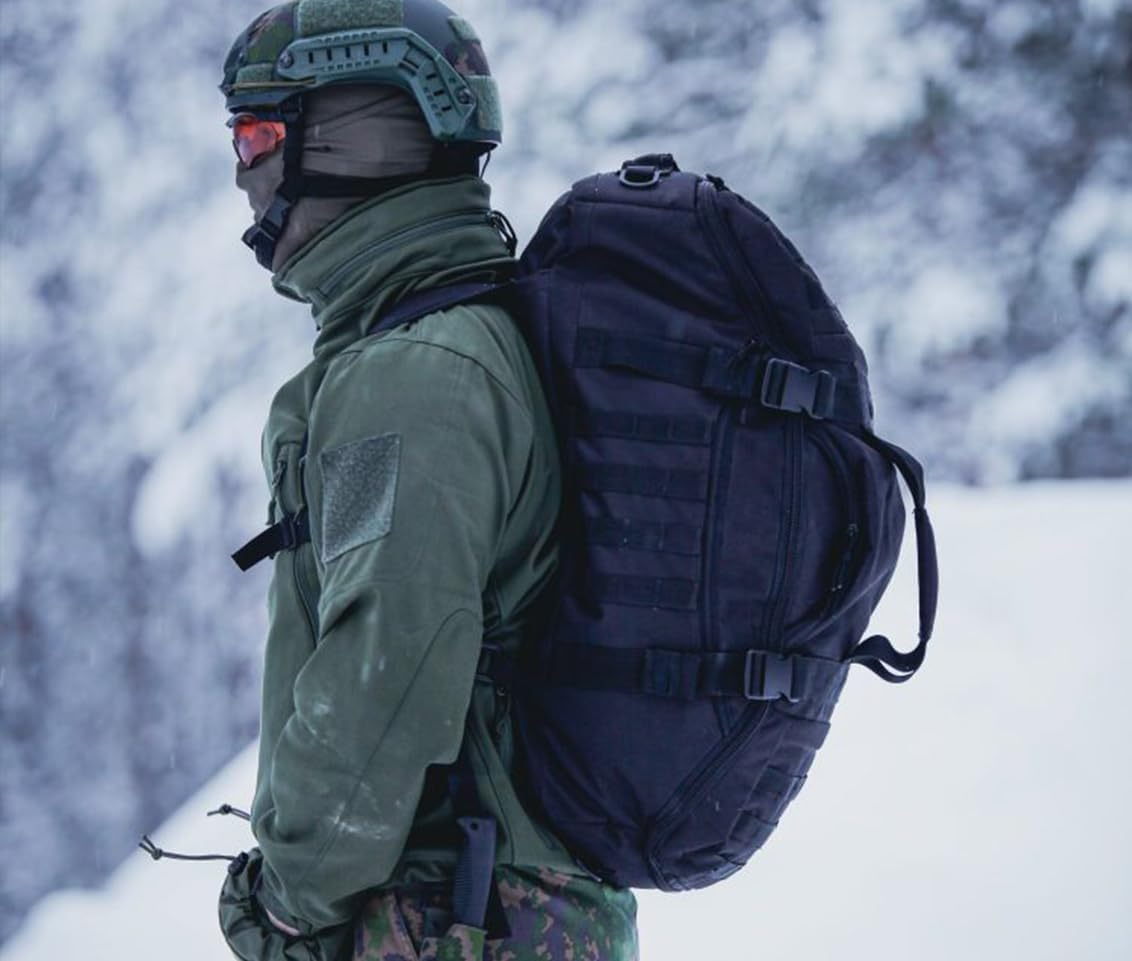 Miramrax 3 in 1 Military Backpack Travel Duffle Bag for Weekender Gym Traveling Workout Deployment, Gym Bag,Large Tactical Bags(45L) (Black) image number 3