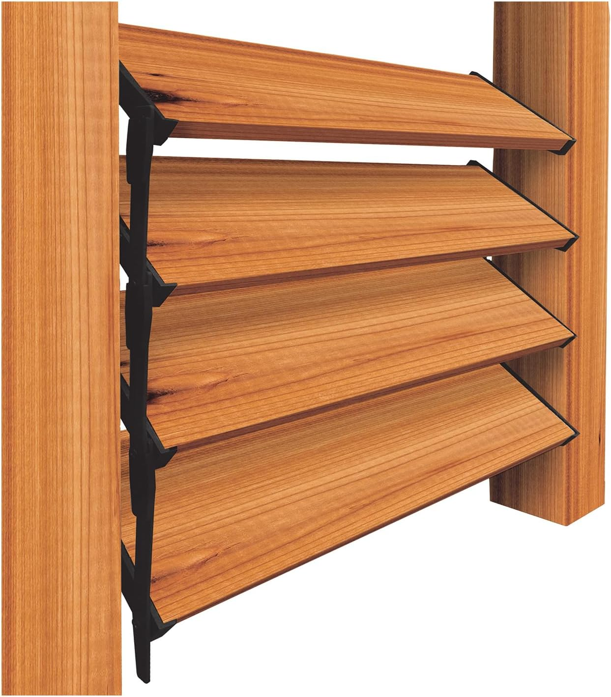 Nuvo Iron LSB48 Hardware System-Holds up to 11 Boards Louver, Black image number 4