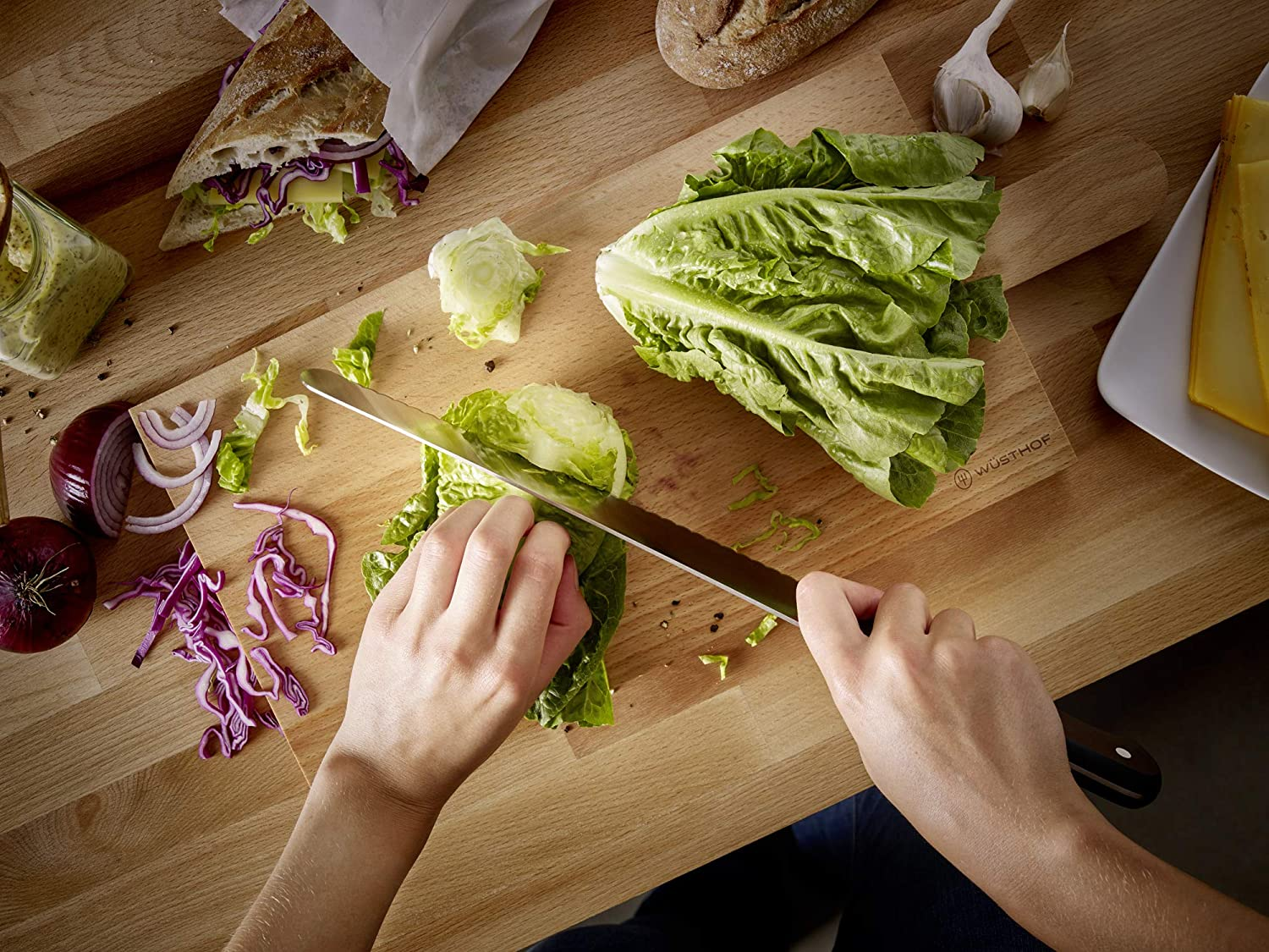 W&Uuml;STHOF Gourmet 4-Piece Knife Set, Black and Silver image number 4