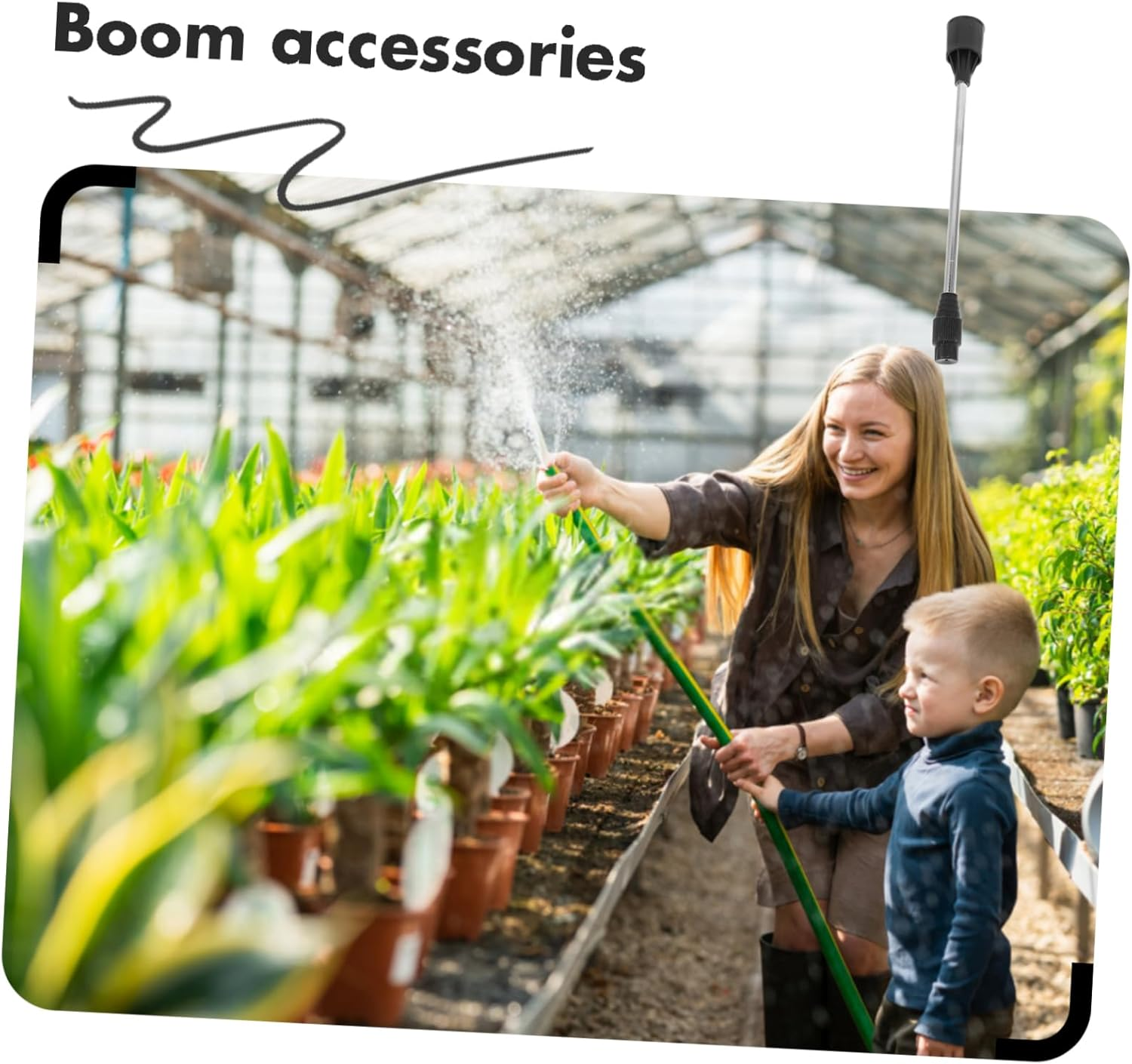 HAKIDZEL 4Pcs Long Gardening Sprayer Rod Agricultural Sprayer Pole Replaceable Easy to Use Maintain image number 1