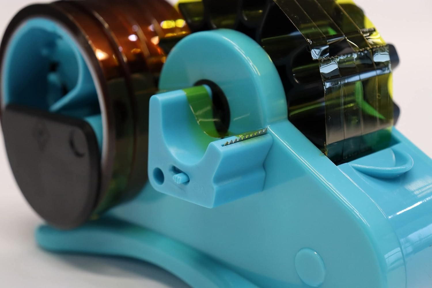 Blue Heat Tape Dispenser Sublimation - Multiple Roll Cut Heat Tape Dispenser Sublimation for Heat Transfer Tape, Semi-Automatic Tape Dispenser with Compartment Slots and 1" & 3" Double Reel Cores - Pink image number 5