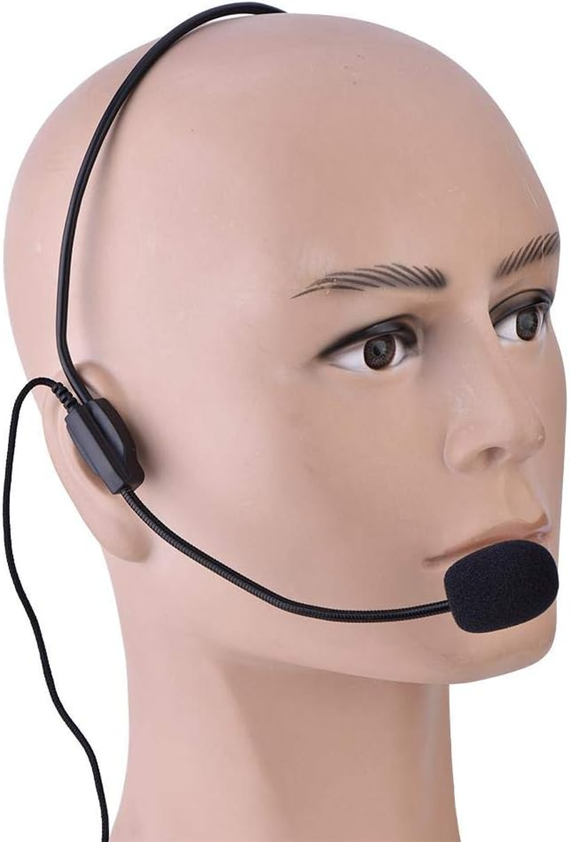 Headset, Mini Main Wired Microphone with 3.5Mm Interface, Condenser Microphone for Speech Amplifier, Ideal for Singing and Teaching at Stage Performances, Shows and Dances image number 5