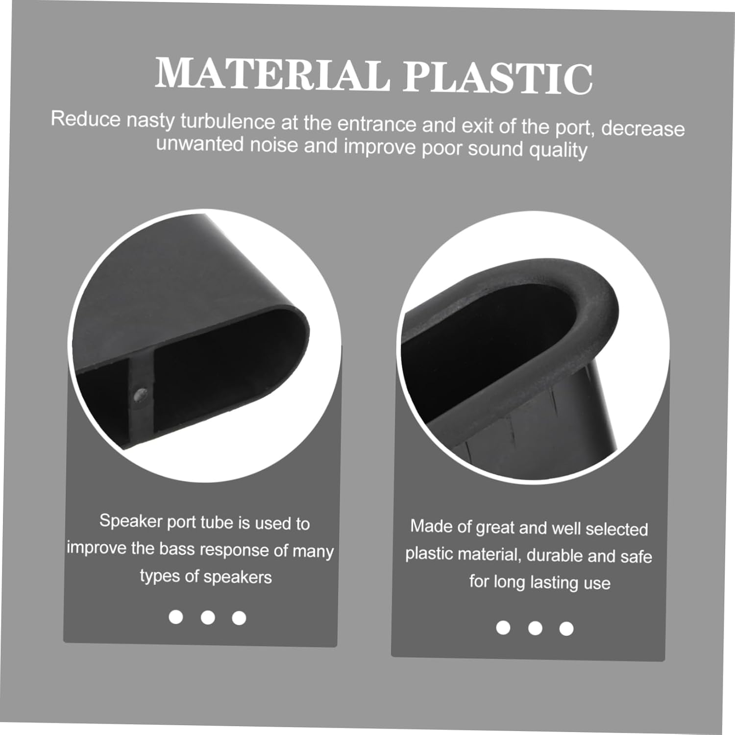 HOMSFOU 5Pcs Professional Speaker Port Tube Air Ports for Home Car Speakers Sound Tube image number 5