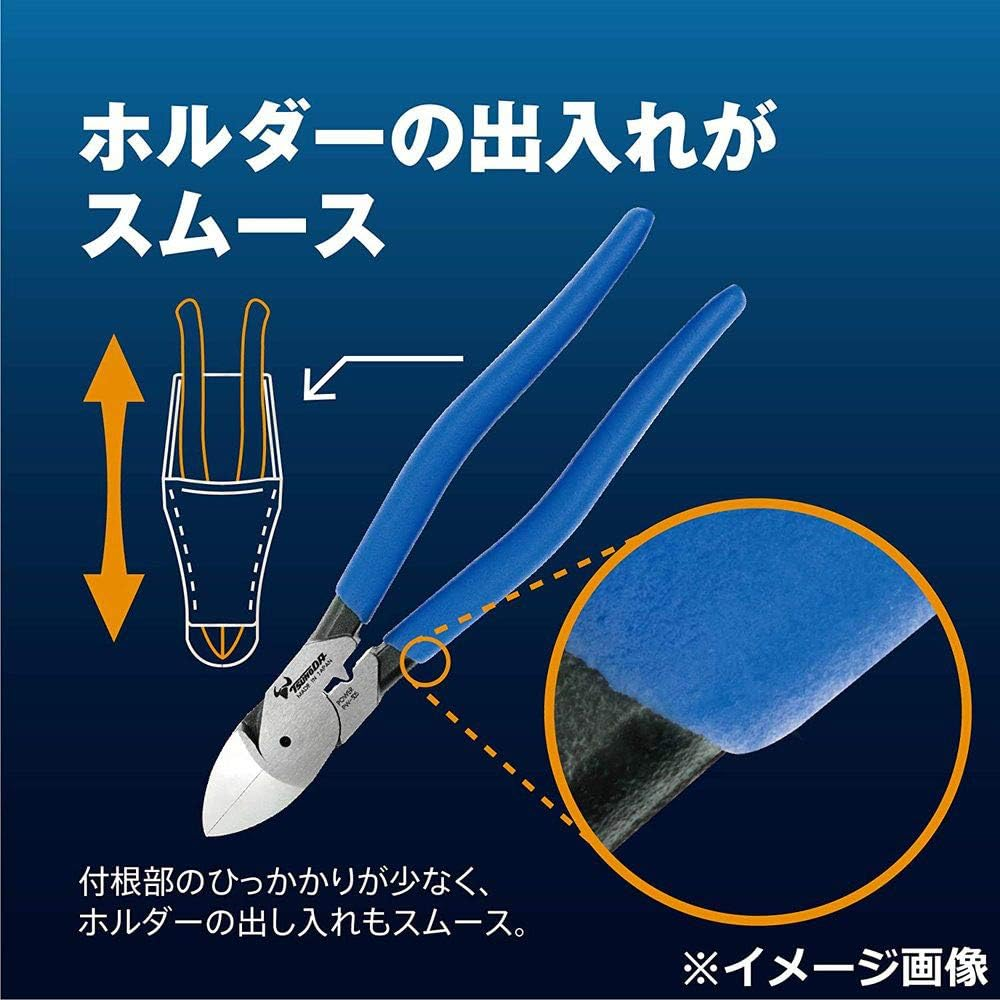 TSUNODA, High Leverage Diagonal Cutting Pliers PW-324, 8-Inch image number 1