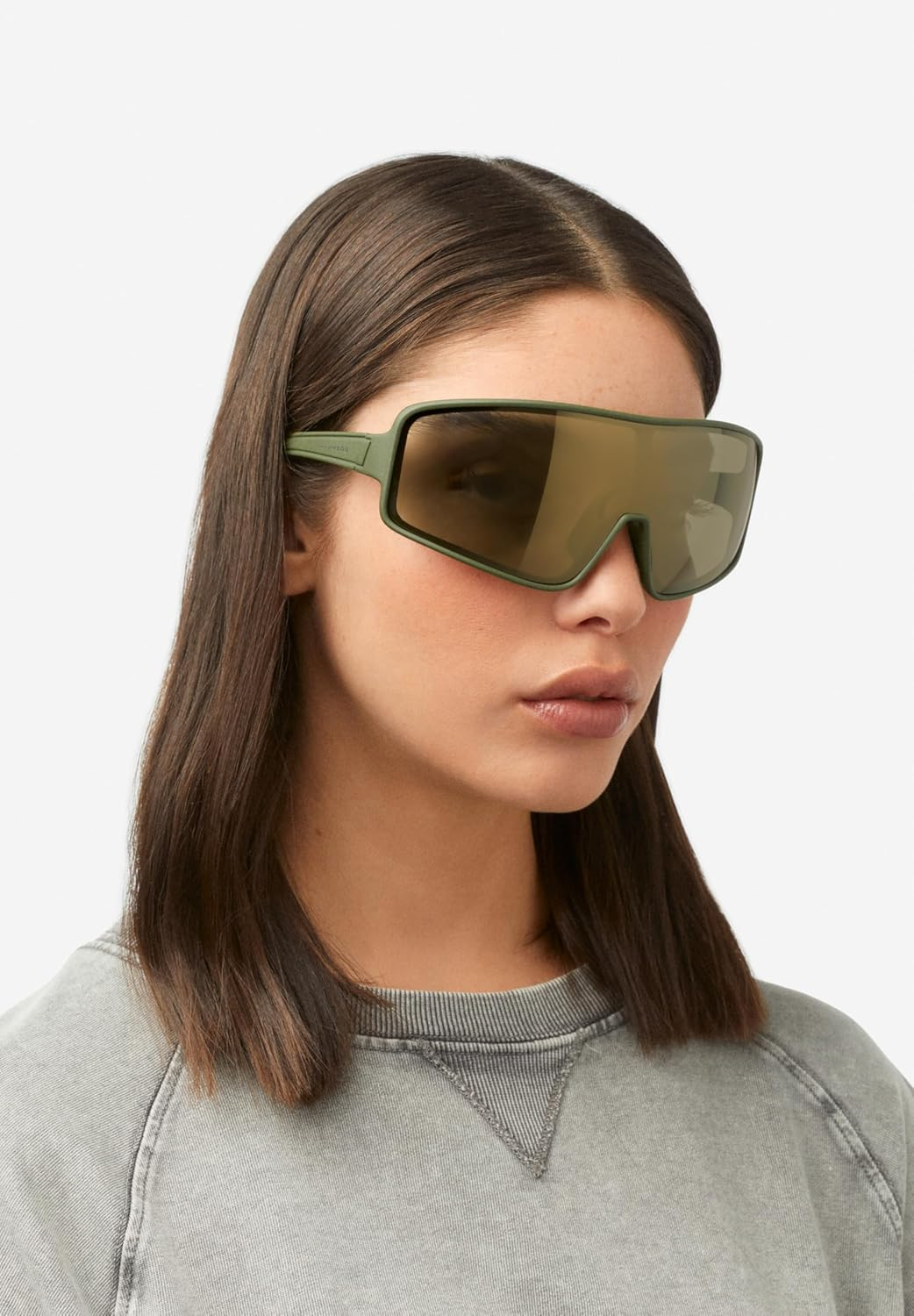 HAWKERS Sunglasses for Men and Women - Protection UV400 - TIGER Model - Mask Sunglasses - Black Dark image number 3