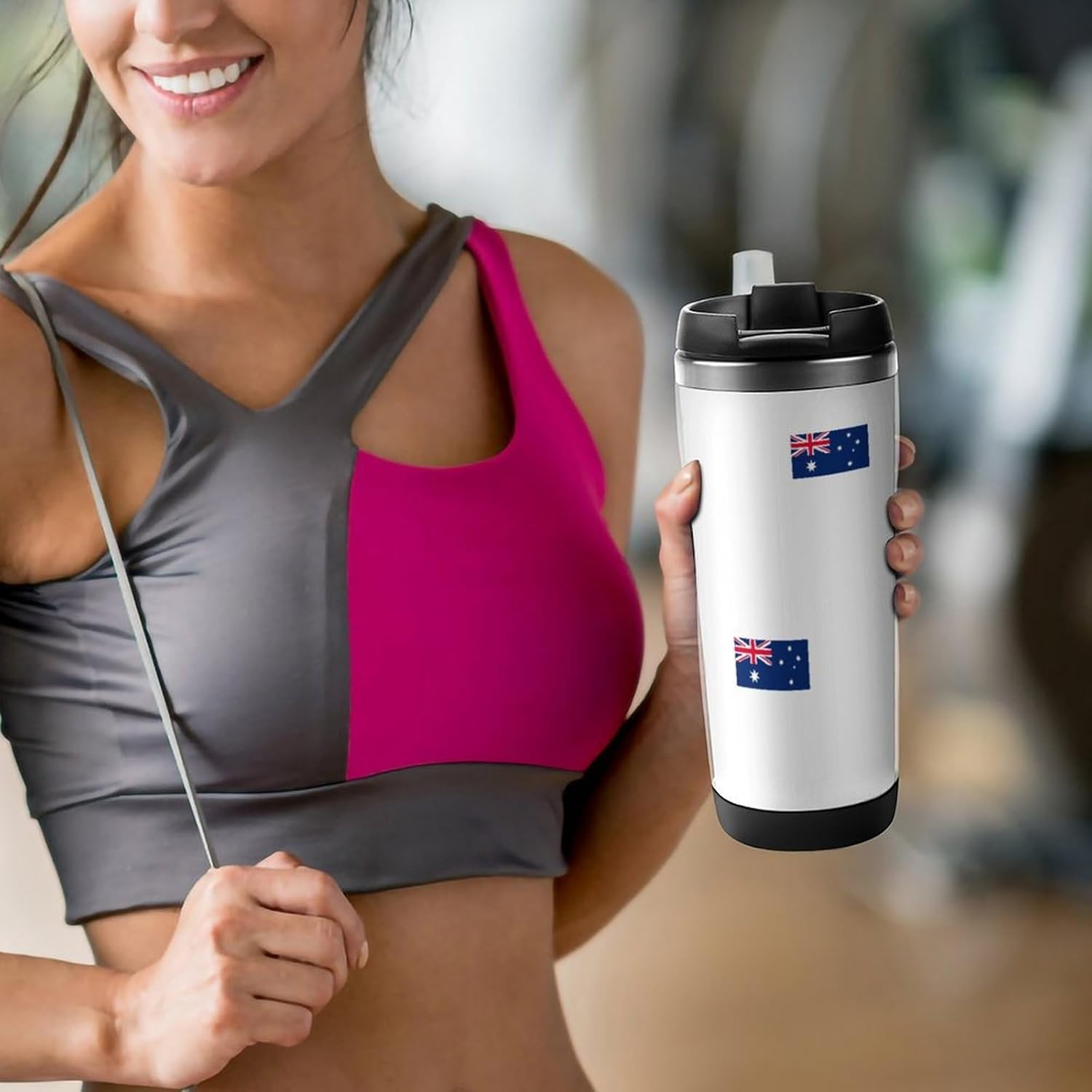 80 PCS Small Australia Flag Stickers Australian Day Decorations Decal Apply so Smooth Flat Heart Stickers Versatile Bike Motorcycle Helmet Cup Wall Company School