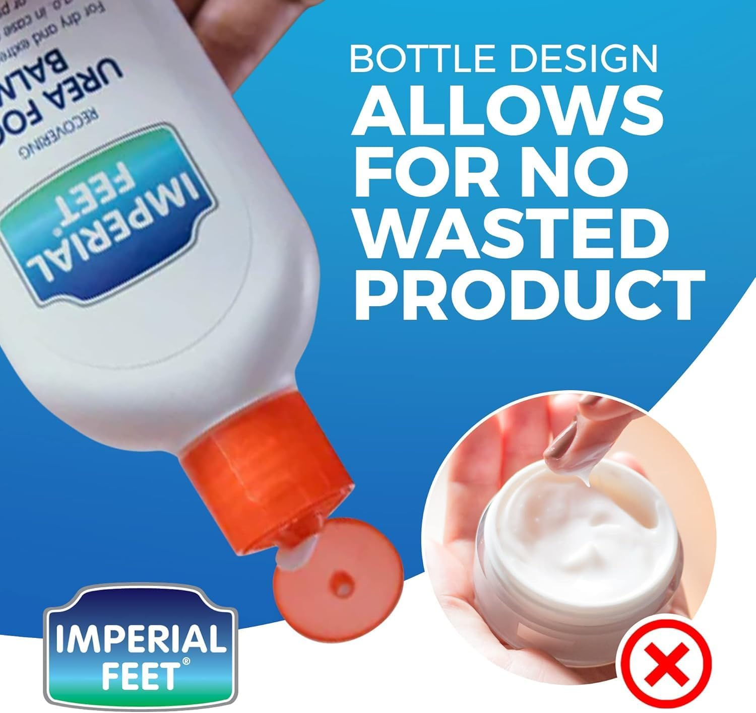 Imperial Feet Urea Foot Balm - Natural Urea Cream for Foot Care, Cracked Heel Repair, Rough Skin, Dryness, Calluses - Cleansing, Exfoliant - Wild Herb Extract - 150 Ml image number 3