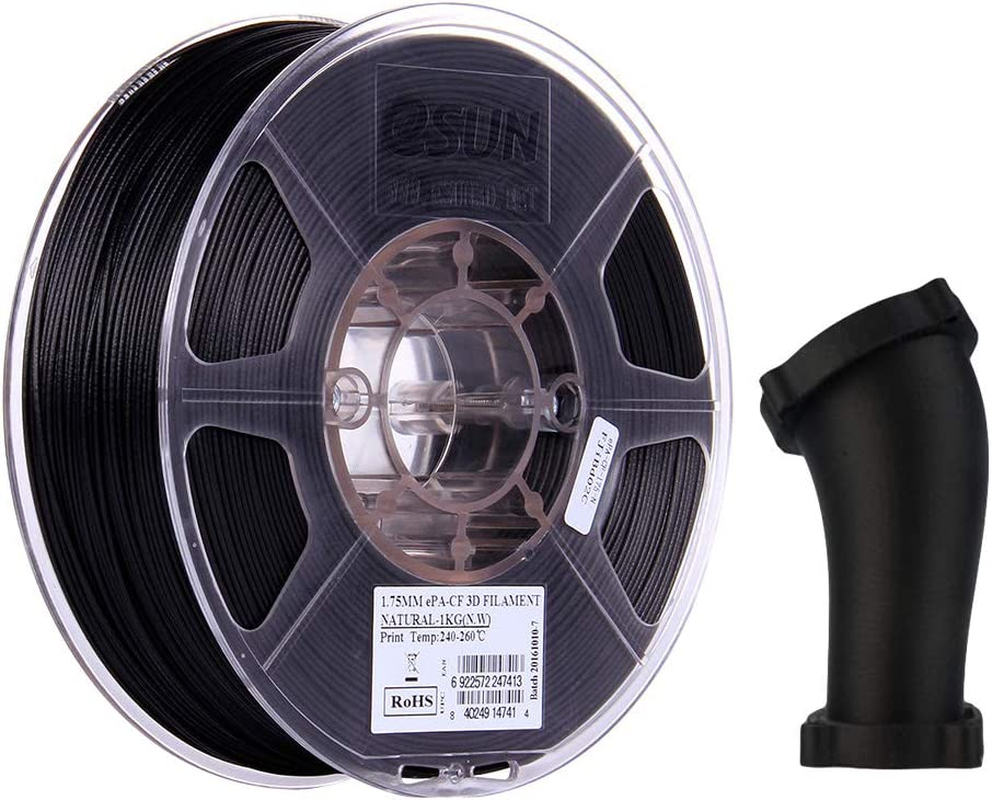 Esun 3D Printing Filament Nylon6 Carbon Fiber Spool 1.75Mm 1KG Dimensional Accuracy +/- 0.05Mm for 3D Printers image number 5