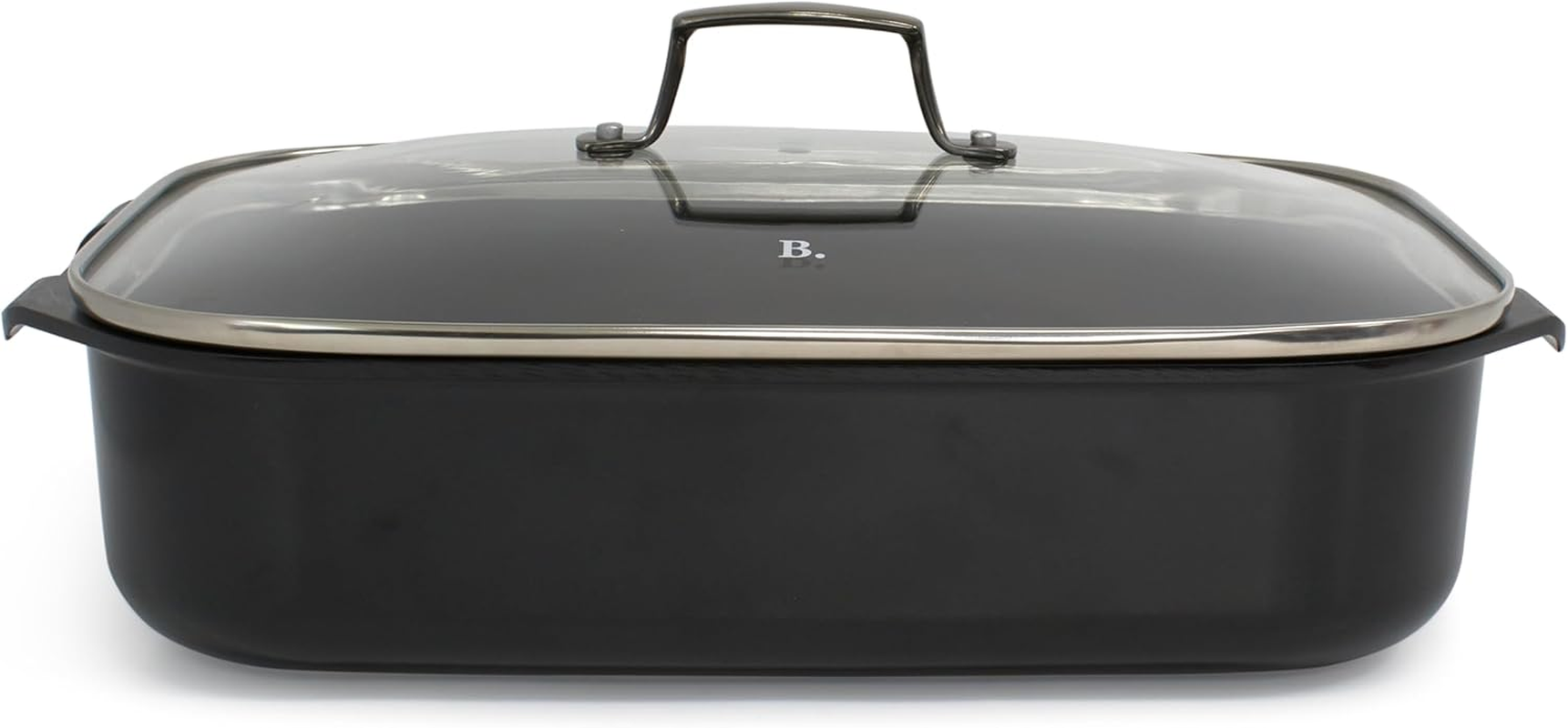 Blu. Cookware 34X24 Roaster with Lid, Roasting Rack - Toxin-Free, Durable Non-Stick Ceramic, Recycled Aluminium, Pfa/Pfoa-Free Roasting Pan Suitable for All Hobs, Includes Bamboo Cleaning Brush image number 1