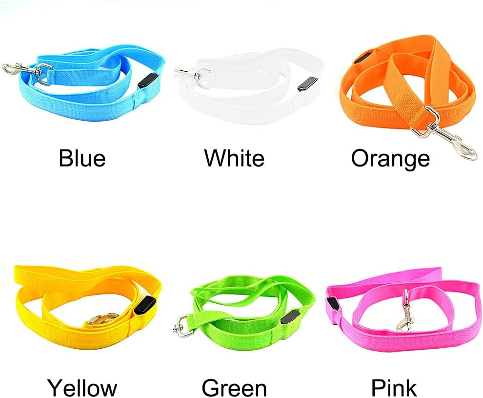 Led Dog Leash, Luminous USB Charging Led Dog Leash Accessories Lead Strip Glowing Light up Led Dog Leash(Blue) image number 5