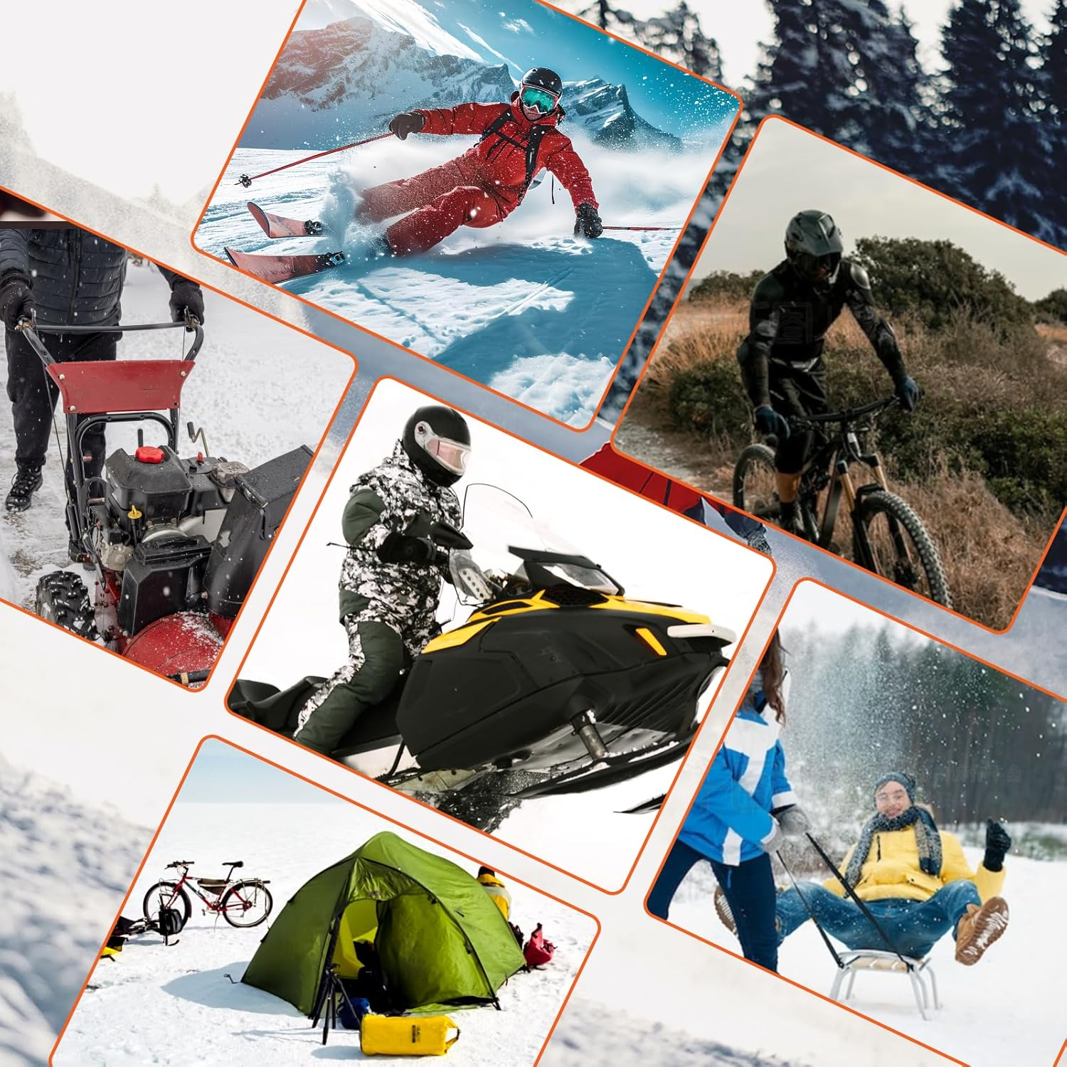 Fiohiros USB Heated Gloves for Men and Women Adjustable Temperature with Smart Heat Control Warm and Breathable Winter Gloves for Outdoor Cycling Skiing Commuting and Office Use image number 6