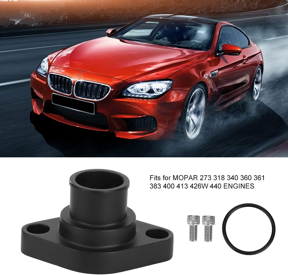 Aluminum Water Neck, Water Neck Thermostat Apron Part, Automotive Replacement Engine Thermostat Part Fits for 273 318 340 360 361 383 400 413 426W 440 ENGINE image number 4