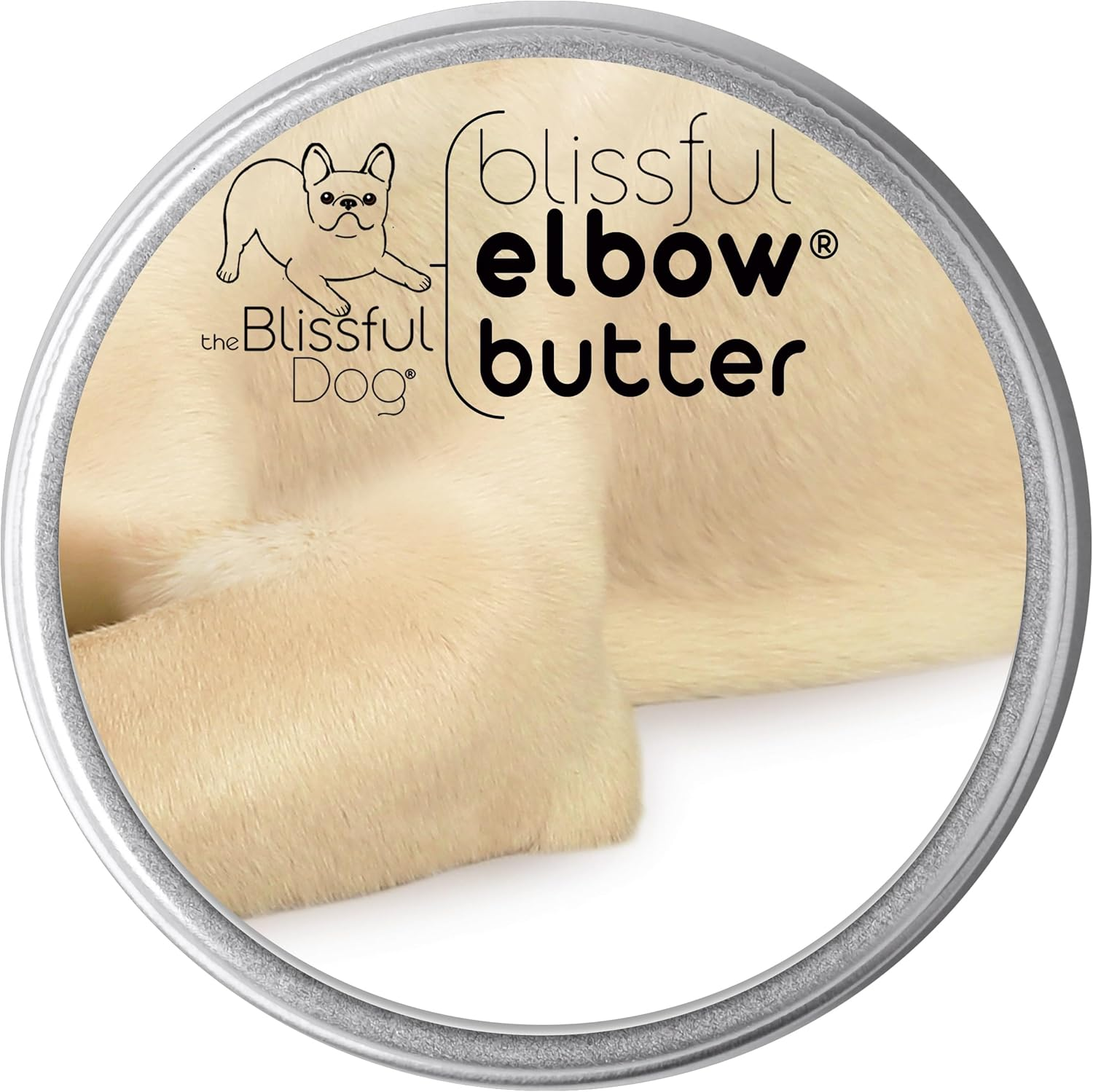 The Blissful Dog Elbow Butter, Moisturizer for Dry, Cracked Elbow Calluses, Versatile Dog Balm, Lick-Safe Elbow Balm for Dogs, 2 Oz.