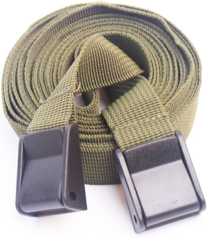 TIDTALEO 3Pcs Military Green Cargo Lashing Straps with Quick-Release Buckle, 25Mm X 2.1M Tie down Straps for Camping, Luggage Fastening, and Outdoor Cargo Securing image number 3