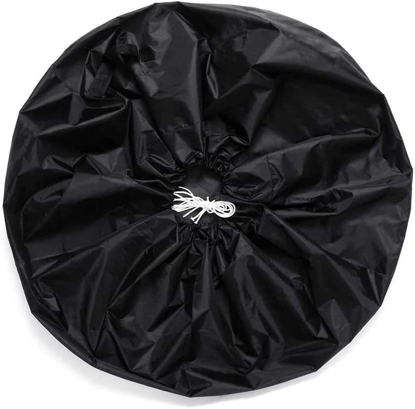 Wheel Protection Tyre Cover, Waterproof Spare Wheel Cover, Tyre Protection Cover, Diameter 65 Cm, Black (With Handle) image number 1