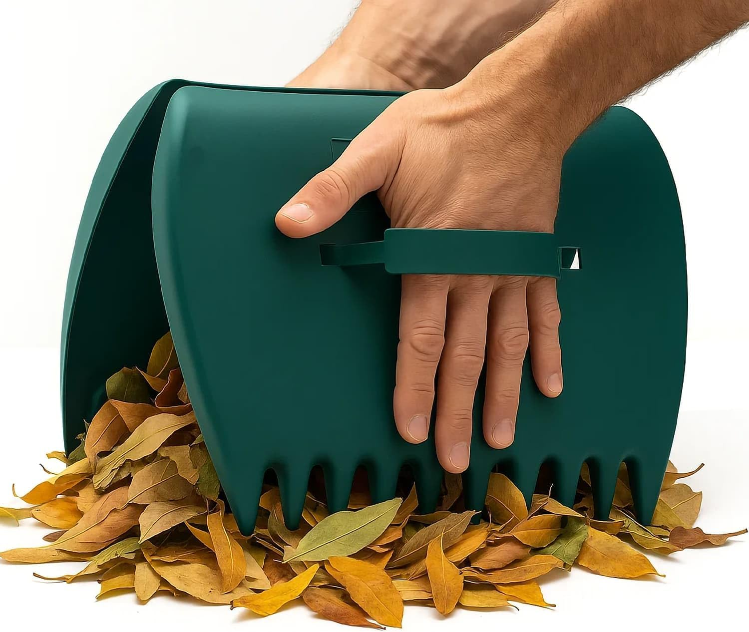 CKB LTD Leaf Grabbers Set of 2 Scoops - Large Lightweight Plastic Hand Held Rakes for Leaves, Grass, Garden Rubbish, Yard Waste - Heavy Duty & Easy to Use Cleaning Tool Scoop image number 4